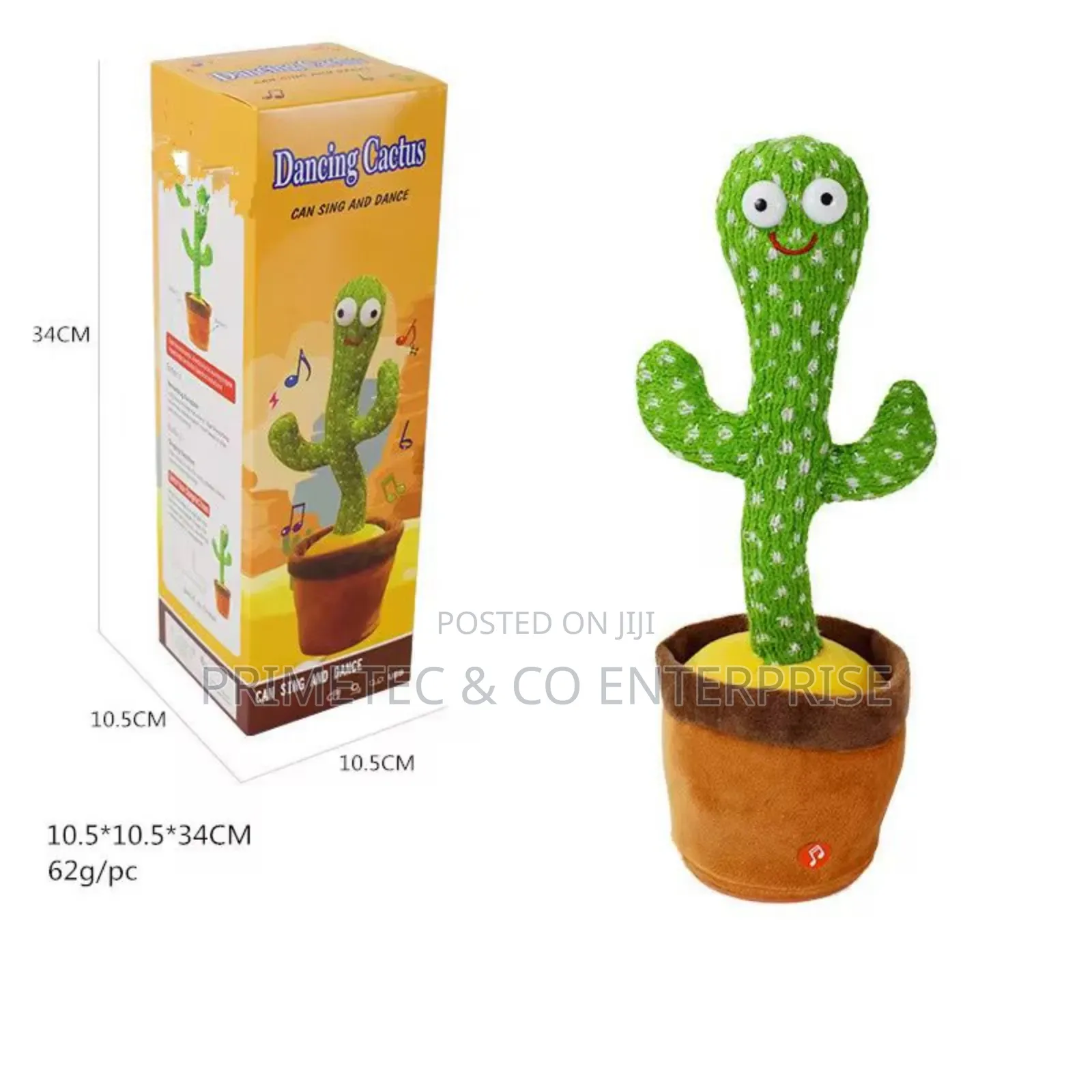 Dancing Cactus Toy. Packaged In A Box