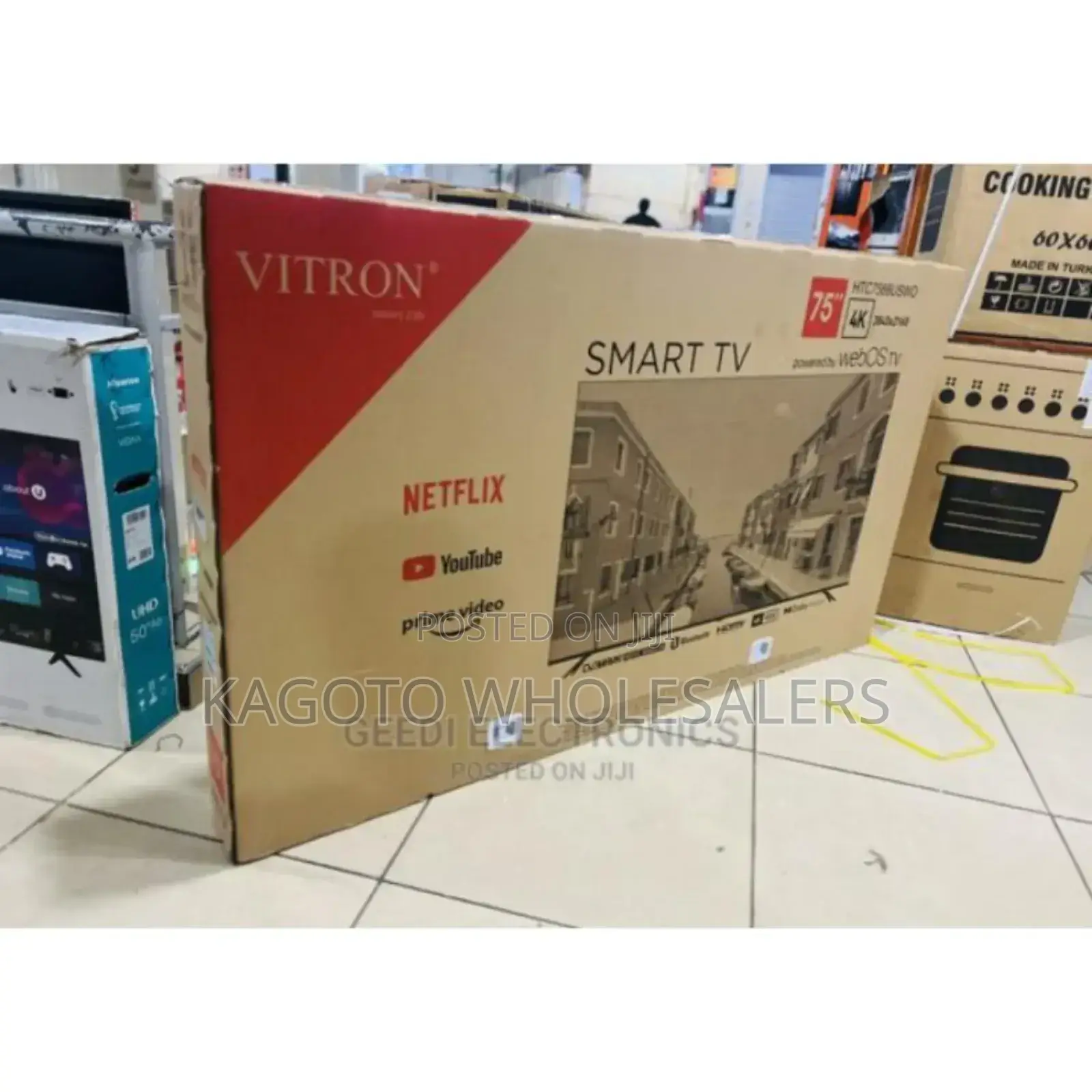 Pay on Delivery. Clarity Vitron 75inches Smart Tv