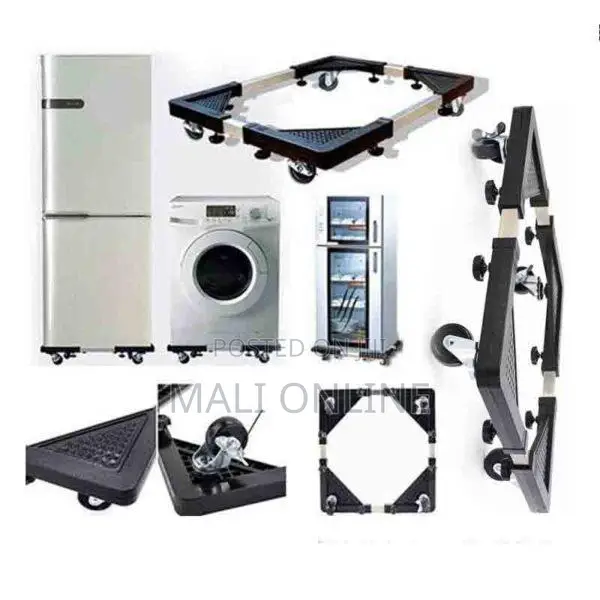 Adjustable Movable Washing Machine & Fridge Stand