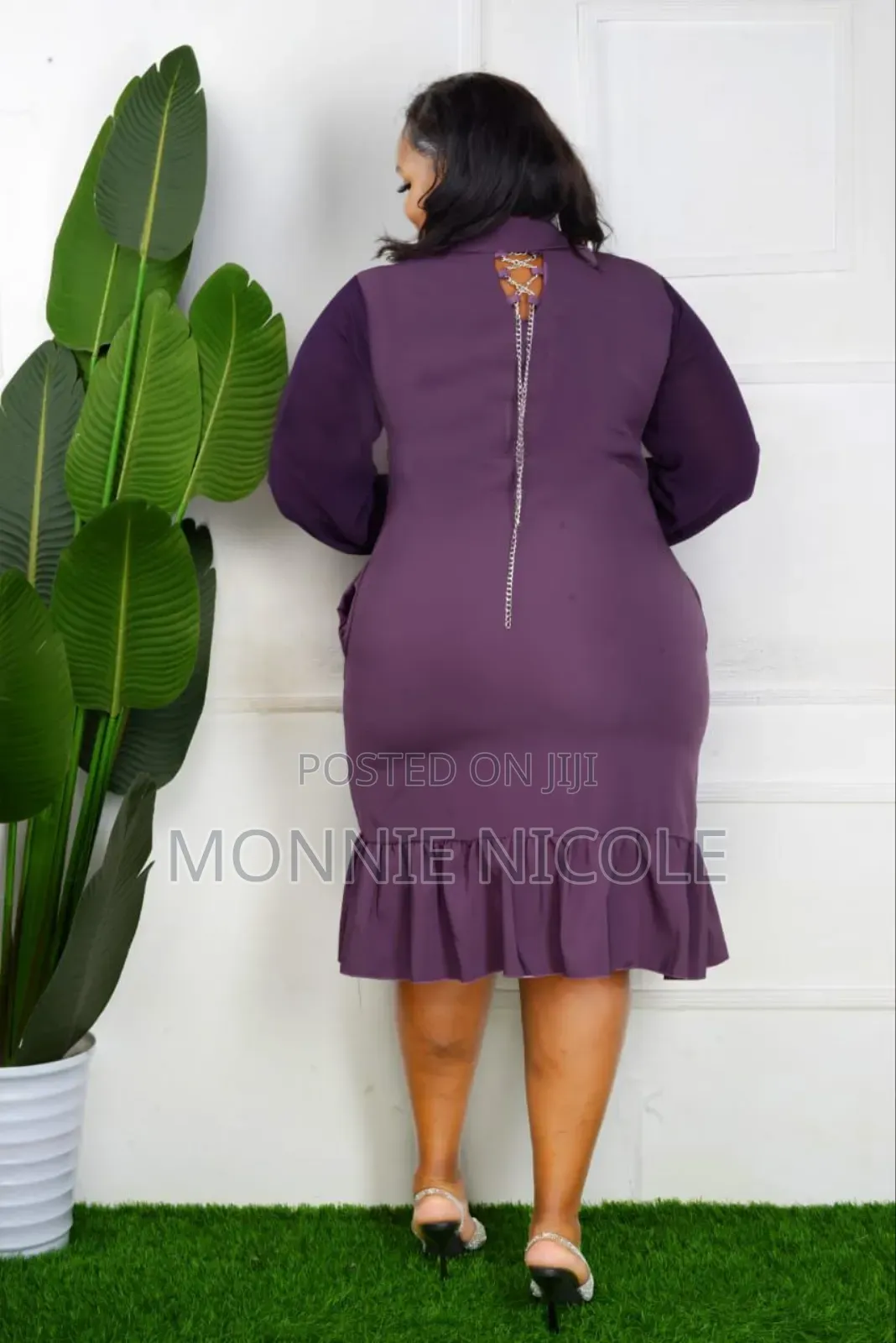 Purple Breastfeeding Friendly Dress