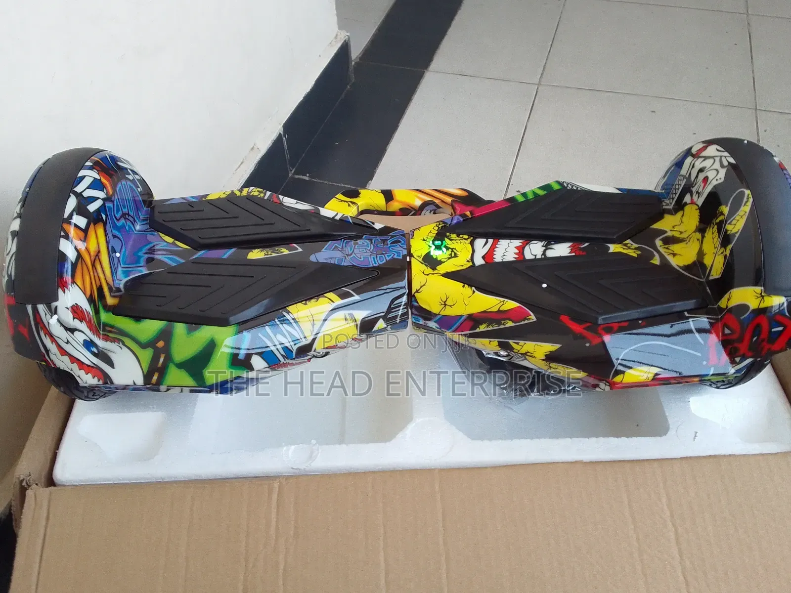 Graffiti Yellow 8.5 Inch High Powered Hoverboard