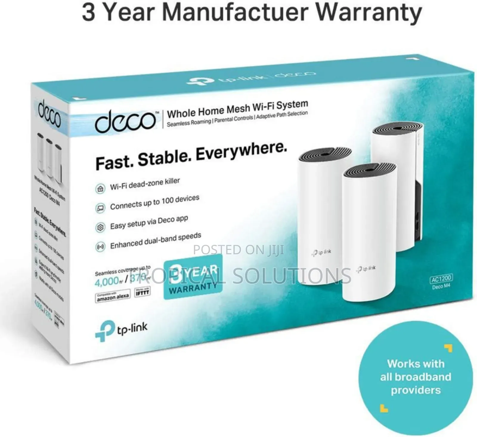 Tp-Link Deco M4 Ac1200 Tl-Deco M4 (3 Pack)