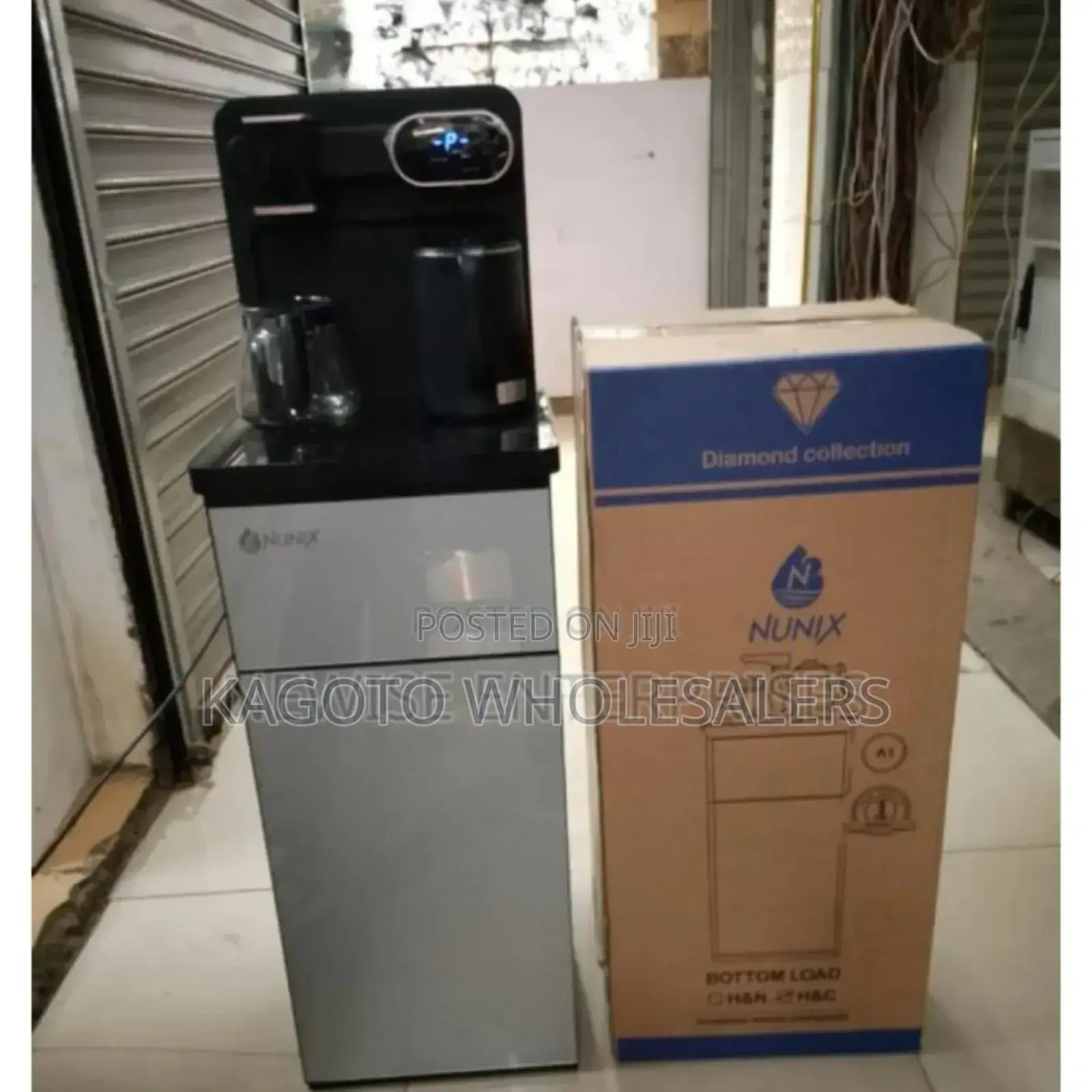 Silver Nunix A1c Hot and Cold Bottom Load Water Dispenser