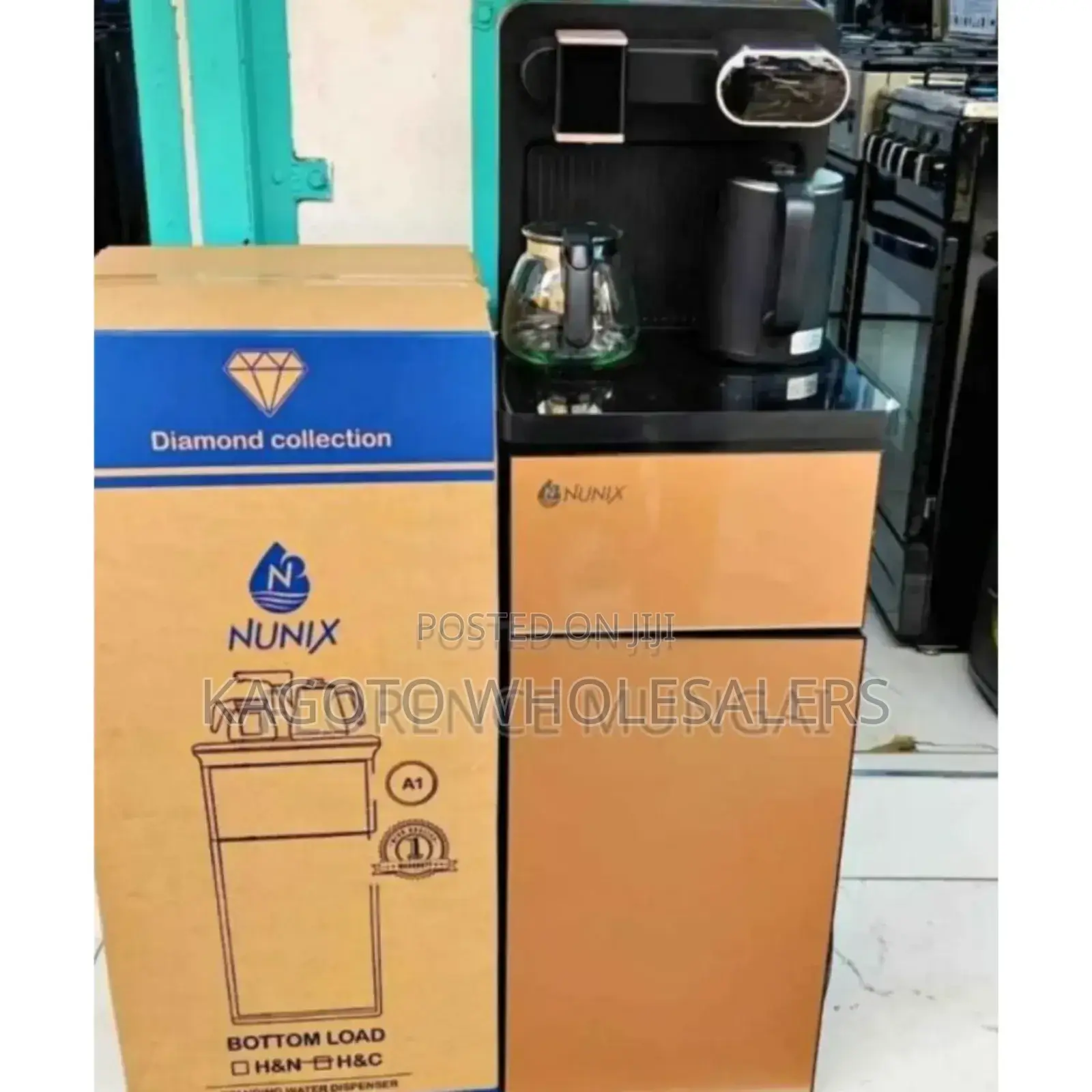 Gold Nunix A1c Hot and Cold Bottom Load Water Dispenser