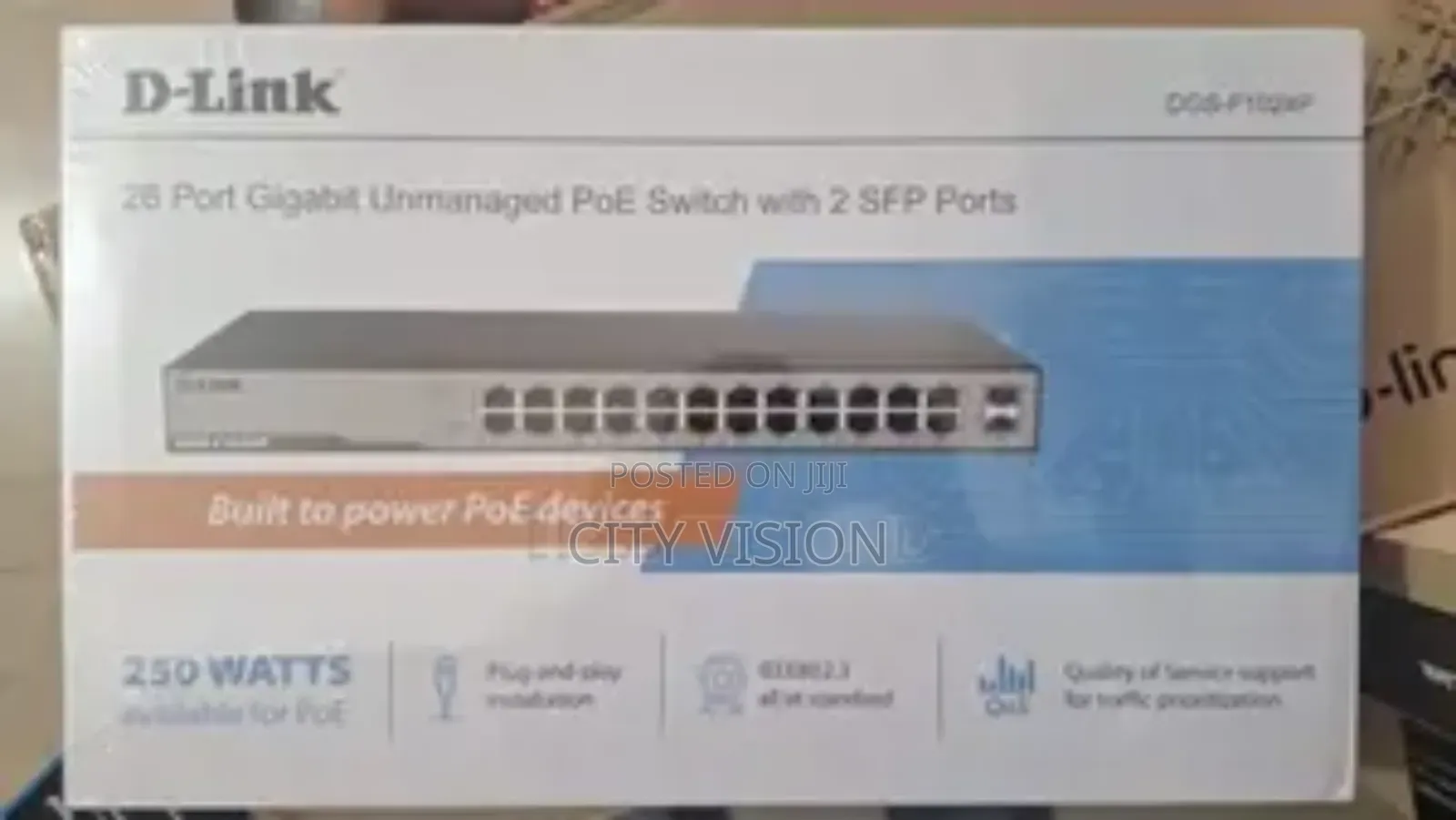 D-Link 24p Gigabit Switch Unmanaged Poe and 2 SFP Uplink