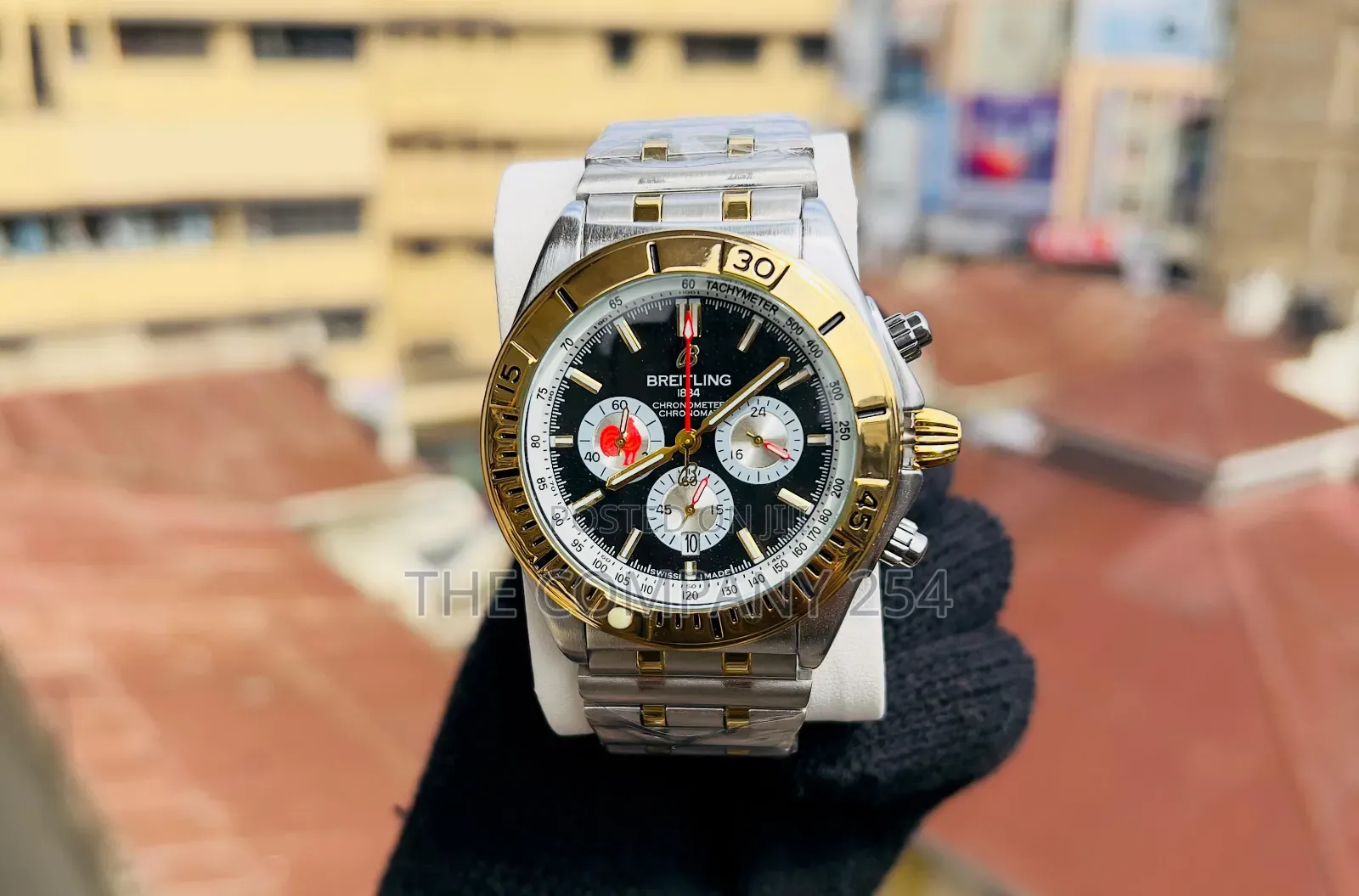 Breitling Chronograph Stainless Battery Powered Watches