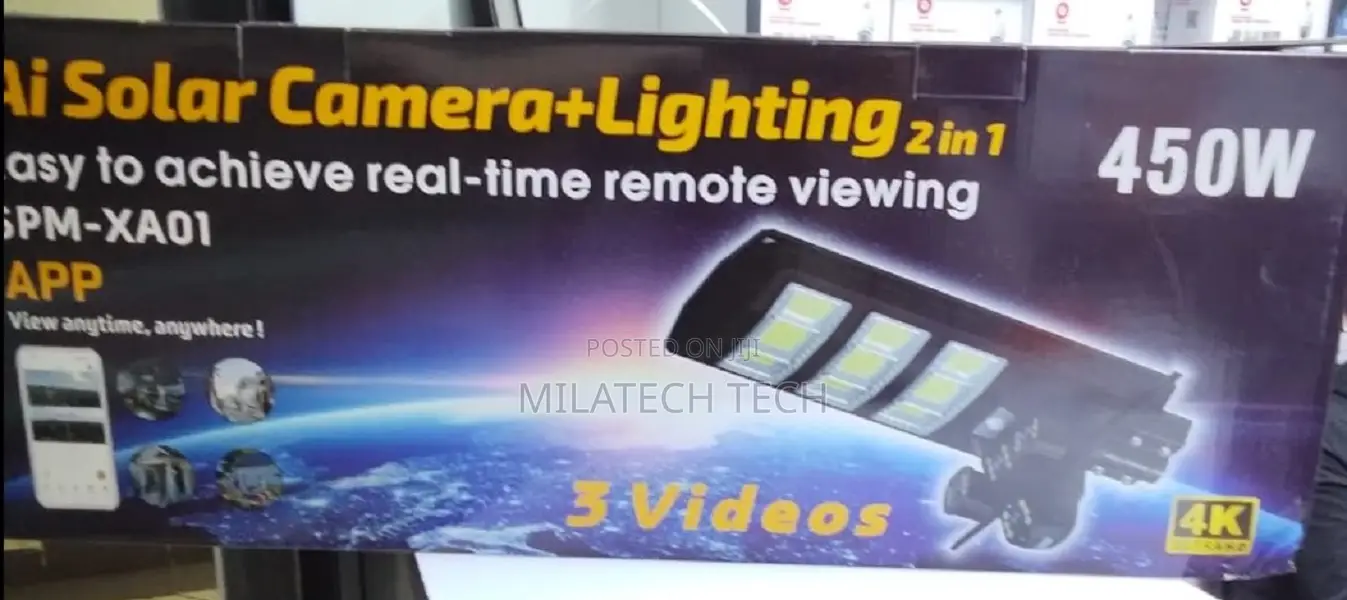 2 in 1lighting+Ai Solar Camera for Clear Communication