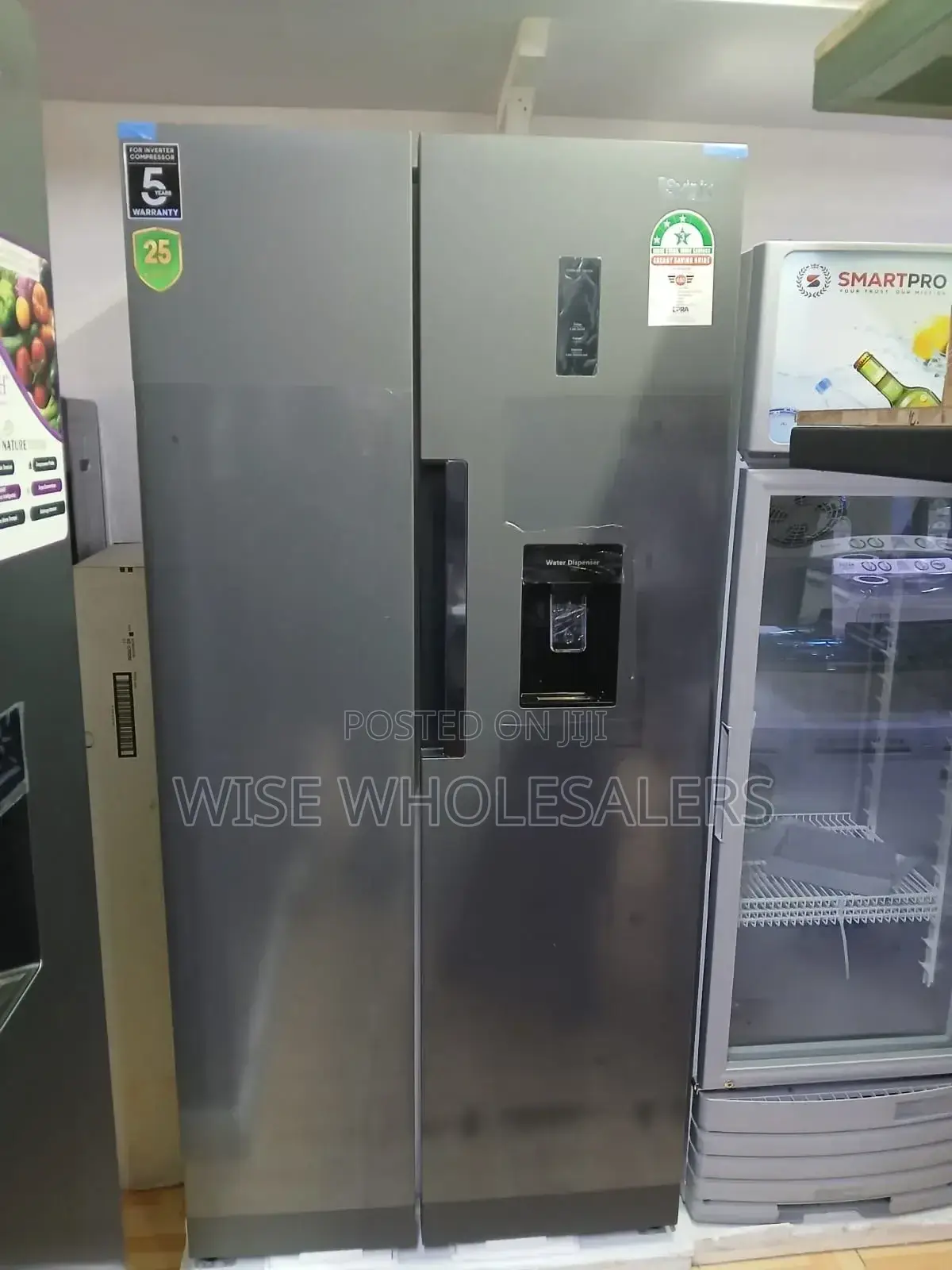 Syinix  460litres Side By Side Fridge  (Fd460sbws)