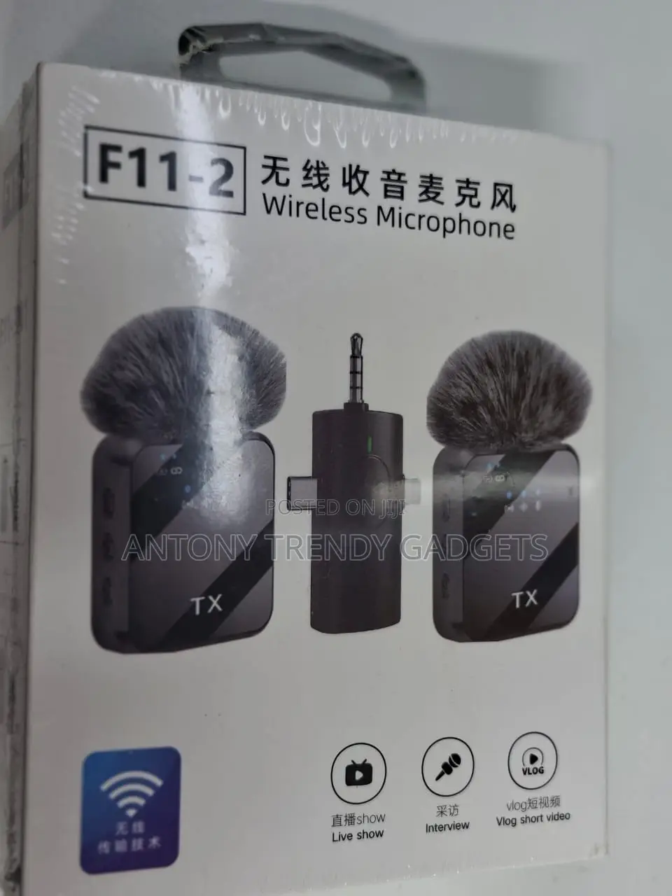 F11‐2 Uhf Wireless Mic – Noise Cancelling Lavalier System