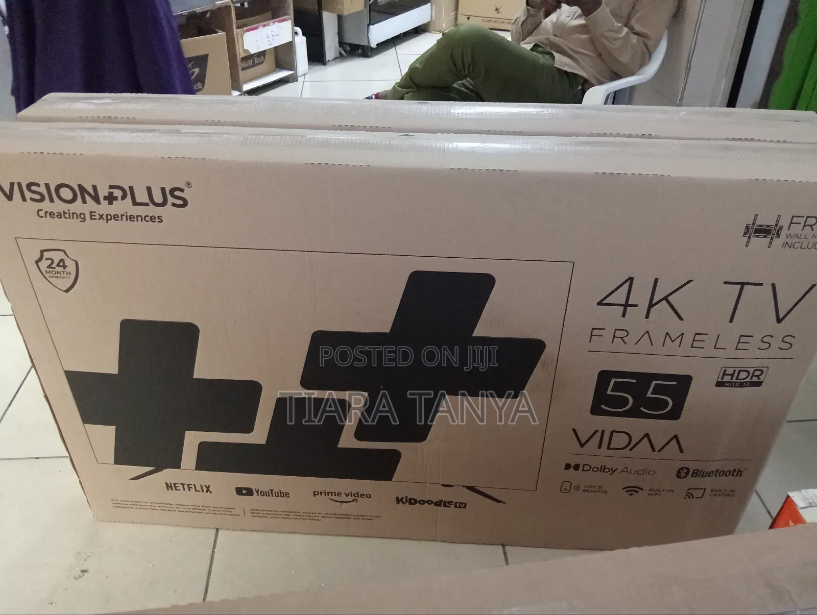 Vision Plus Vp8855kv 55" Smart Frameless Tv +Free Mount