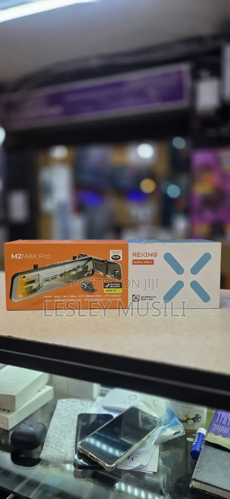 Rexing M2 Max Pro Wifi GPS Rear Mirror Dash Cam