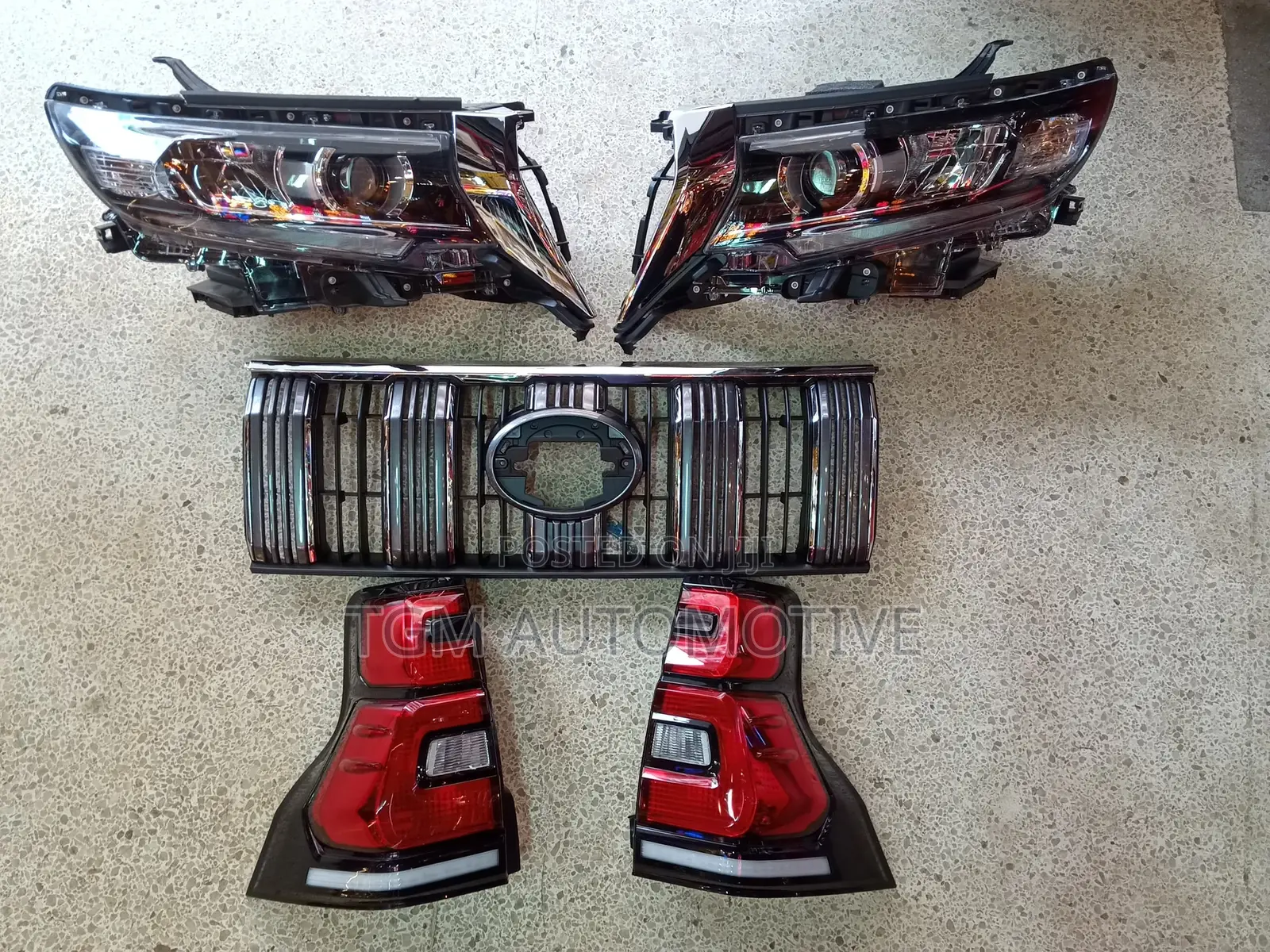 Headlights, Grill Tail Lights Set Prado Fj 150 2018
