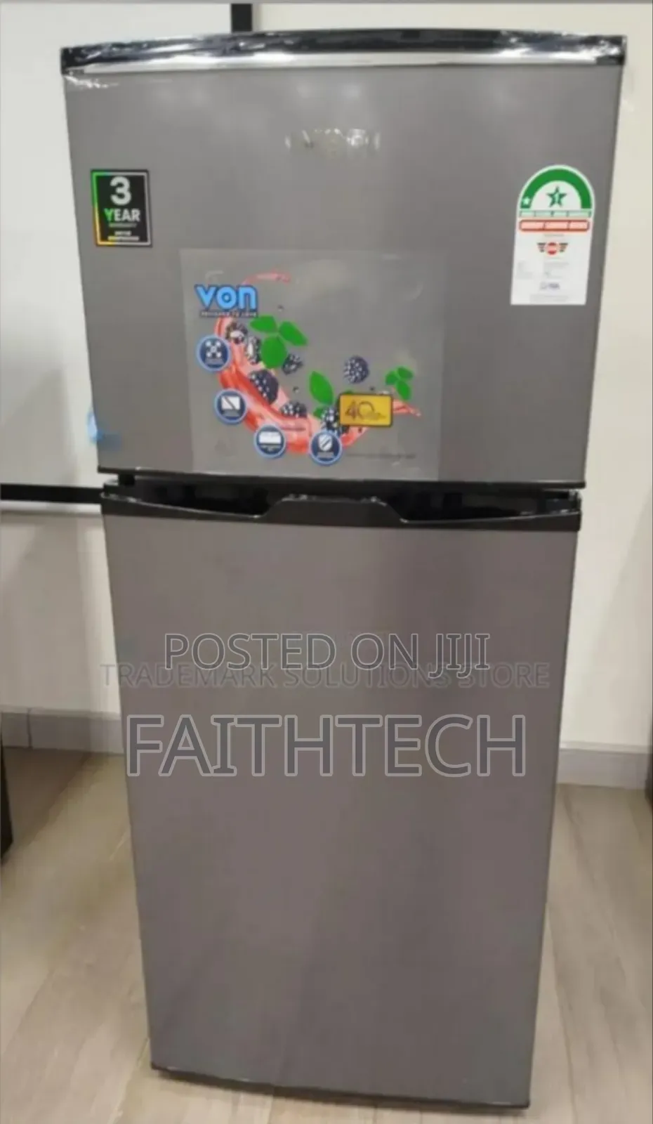 Von 175 Litres Double Door Refrigerator