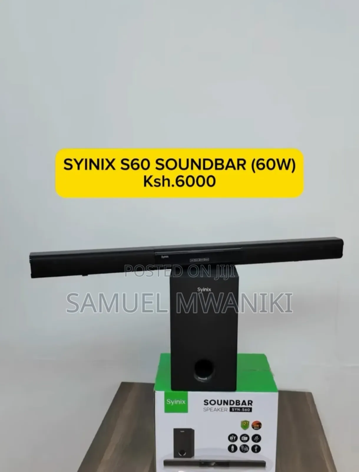 Syinix Soundbar 60 Watts Multimedia Speaker System