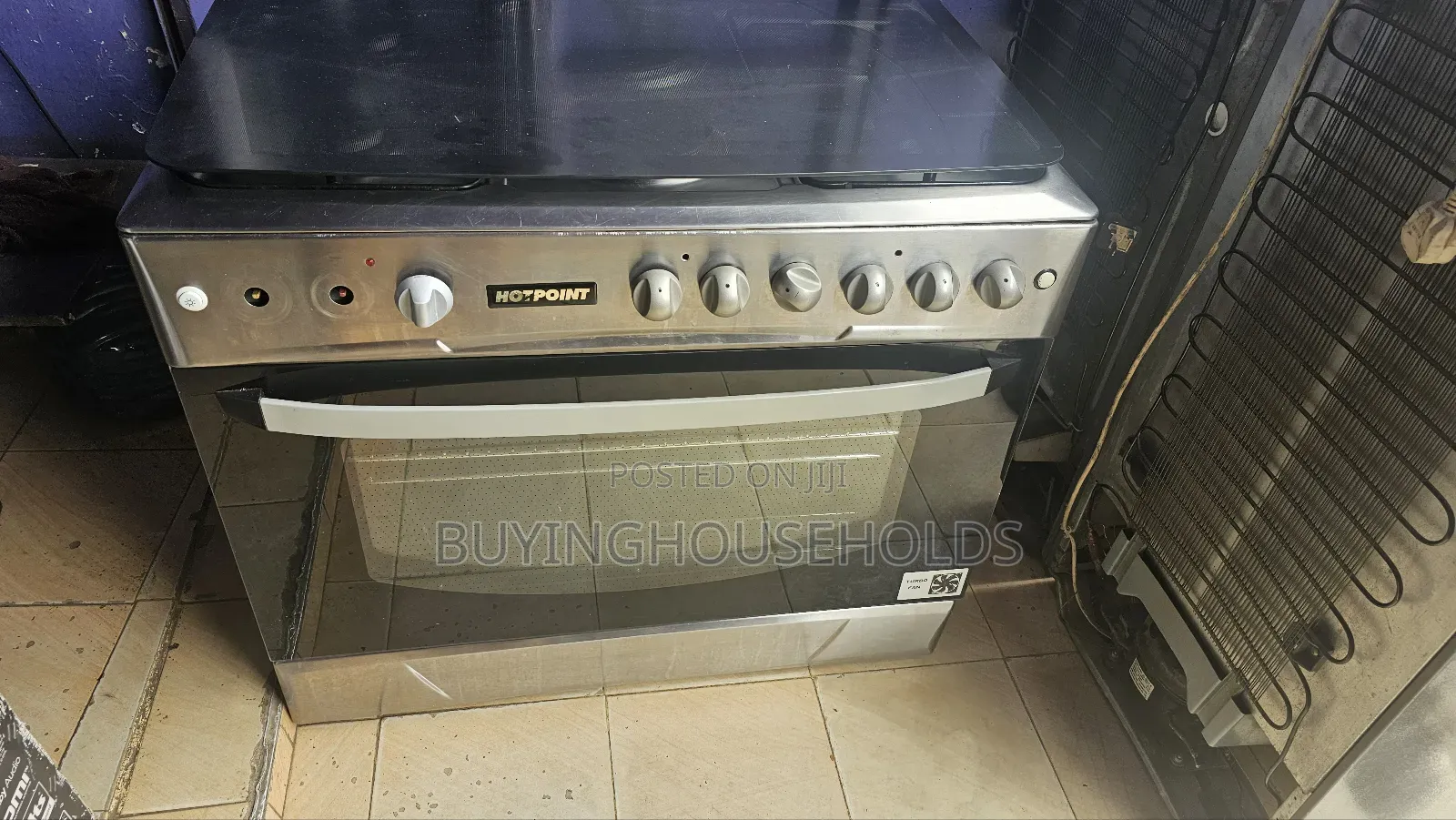 Hotpoint 6burner 60x90 Cooker 4gas+2electric