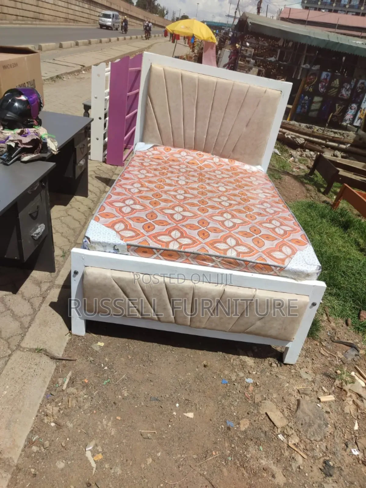 Brown Mocket Brand New Bed