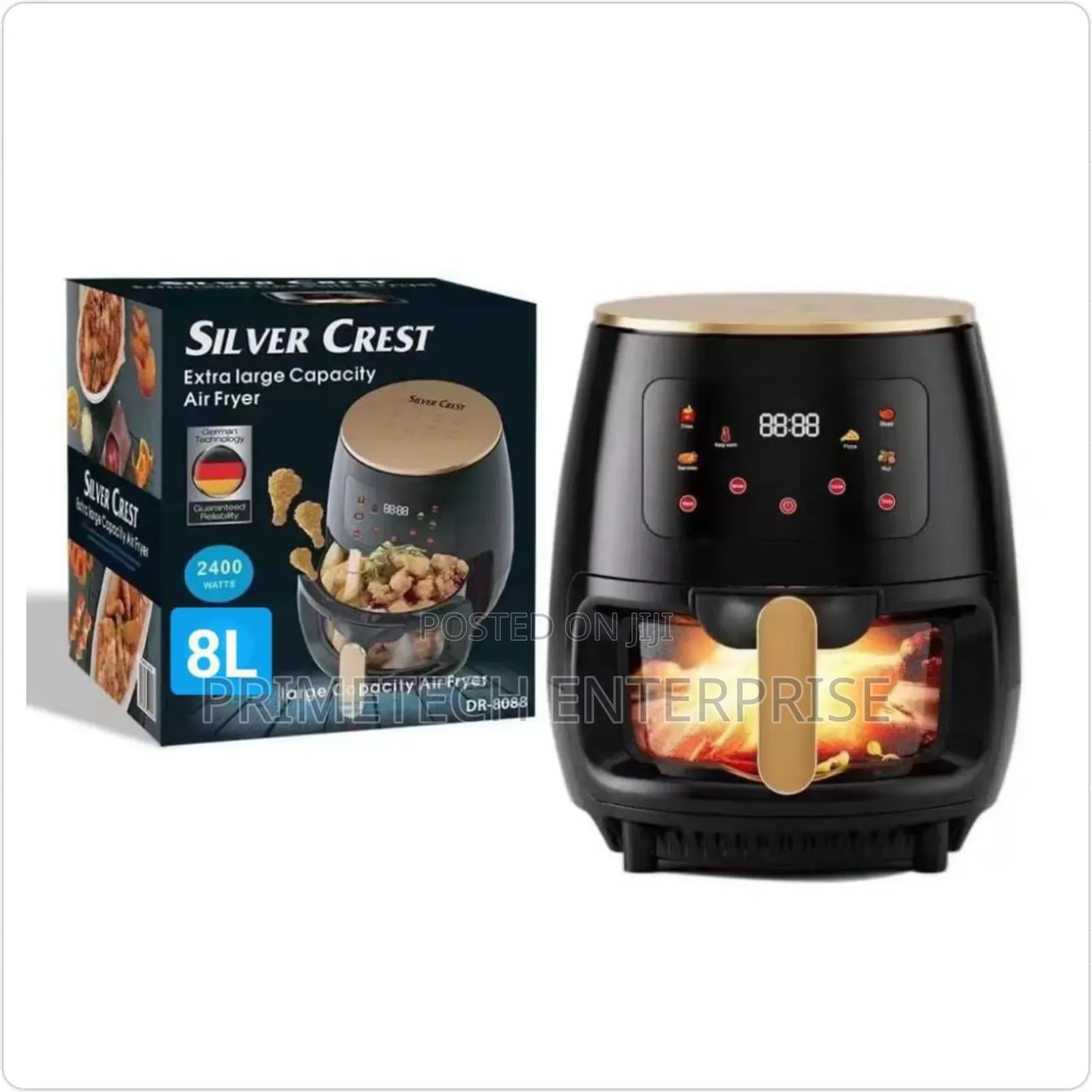 Glass Oven Silver Crest Air Fryers-8ltrs