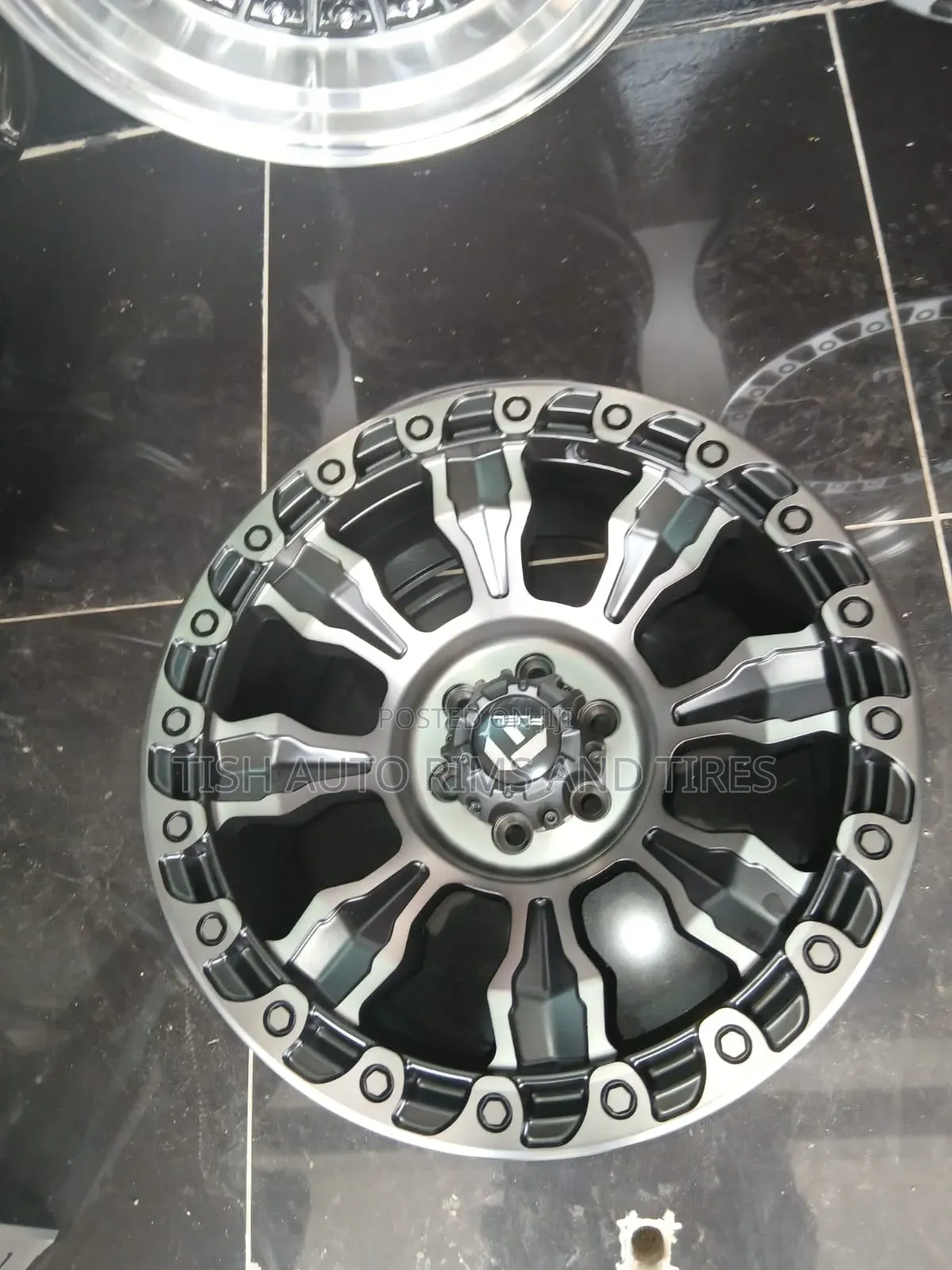 Fuel Black Silver 17 Inch Nissan Navara Rims Set