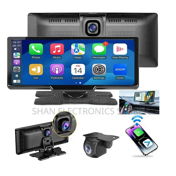 Car Wireless Monitor Blackbox DVR Carplay,Android Auto 10.26