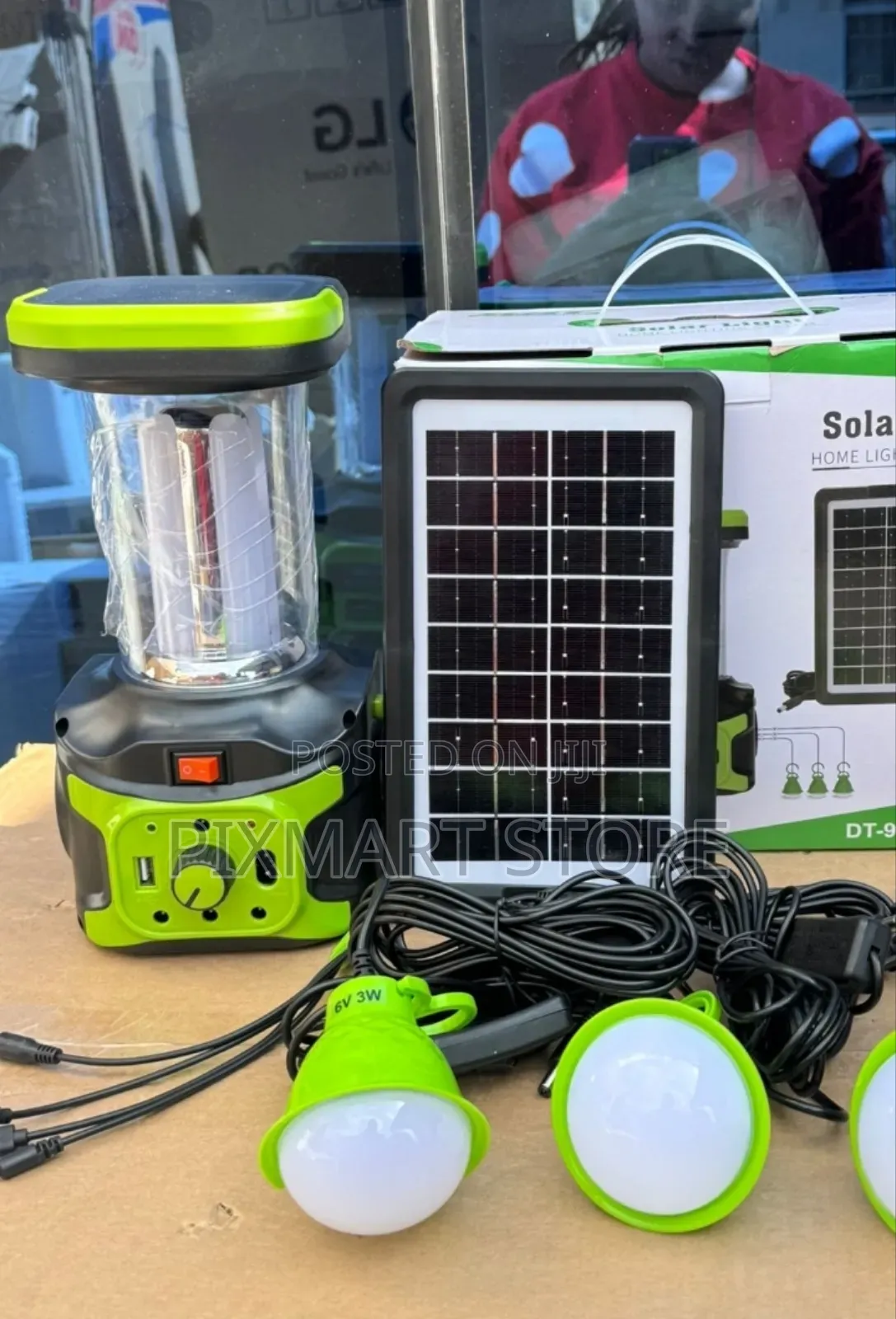 Dat Dt-9016 Solar Light -With 3 Bulbs