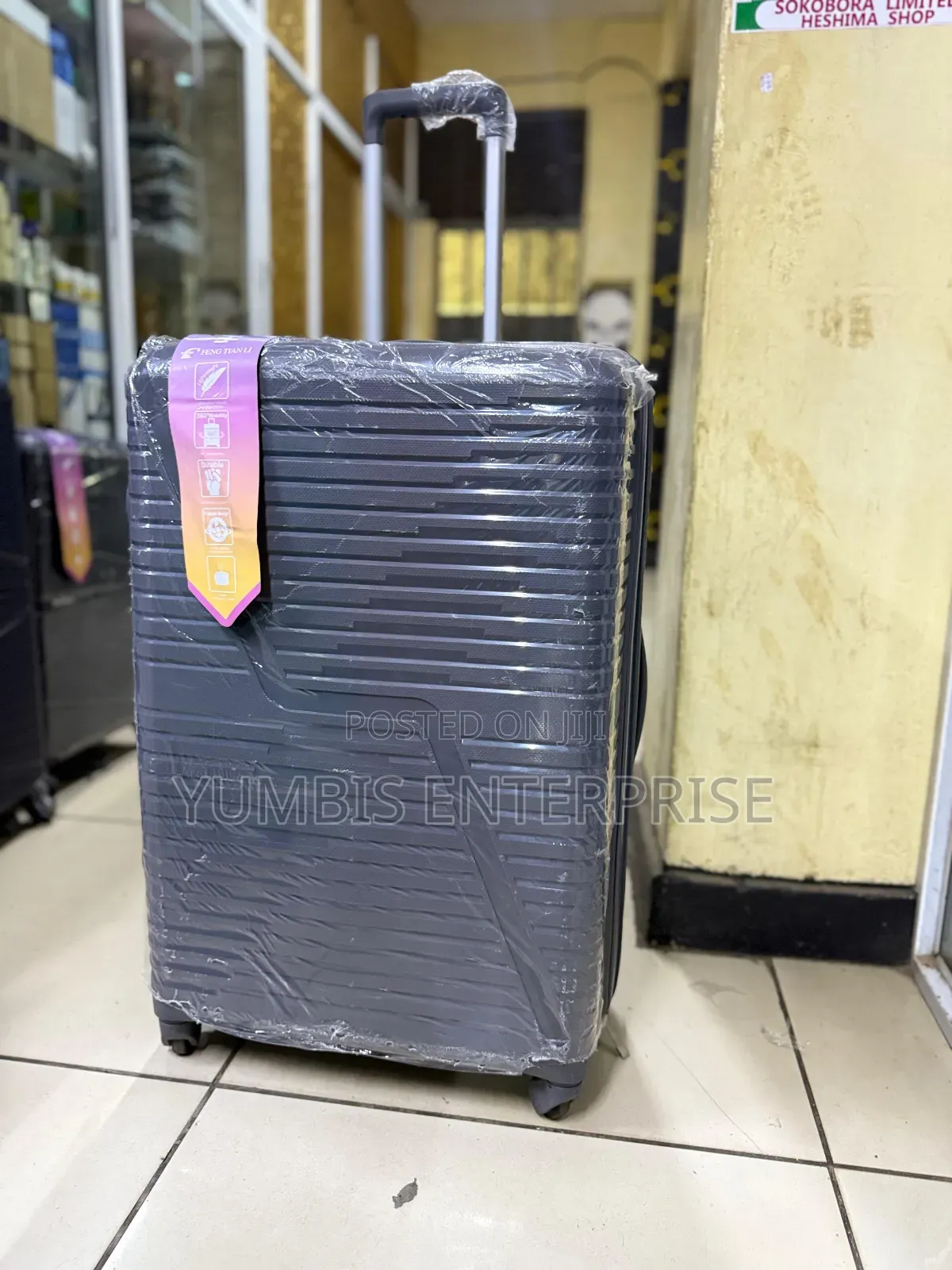 Large Dark Grey Rubber Suitcase 1 Pc for 23kgs