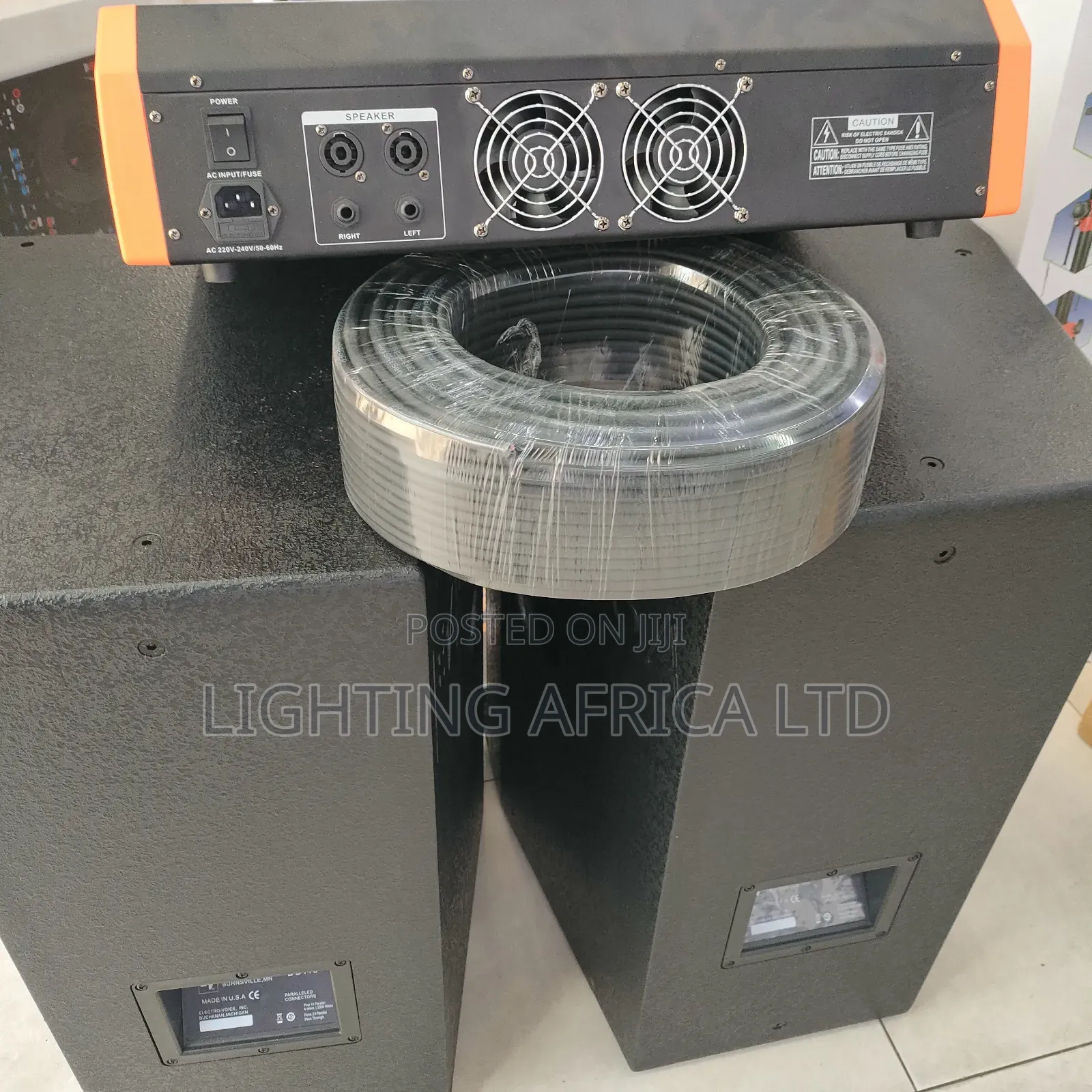New 12 Channels Sound System -(2)Ev 15" Mid Speaker's - BNK Wireless