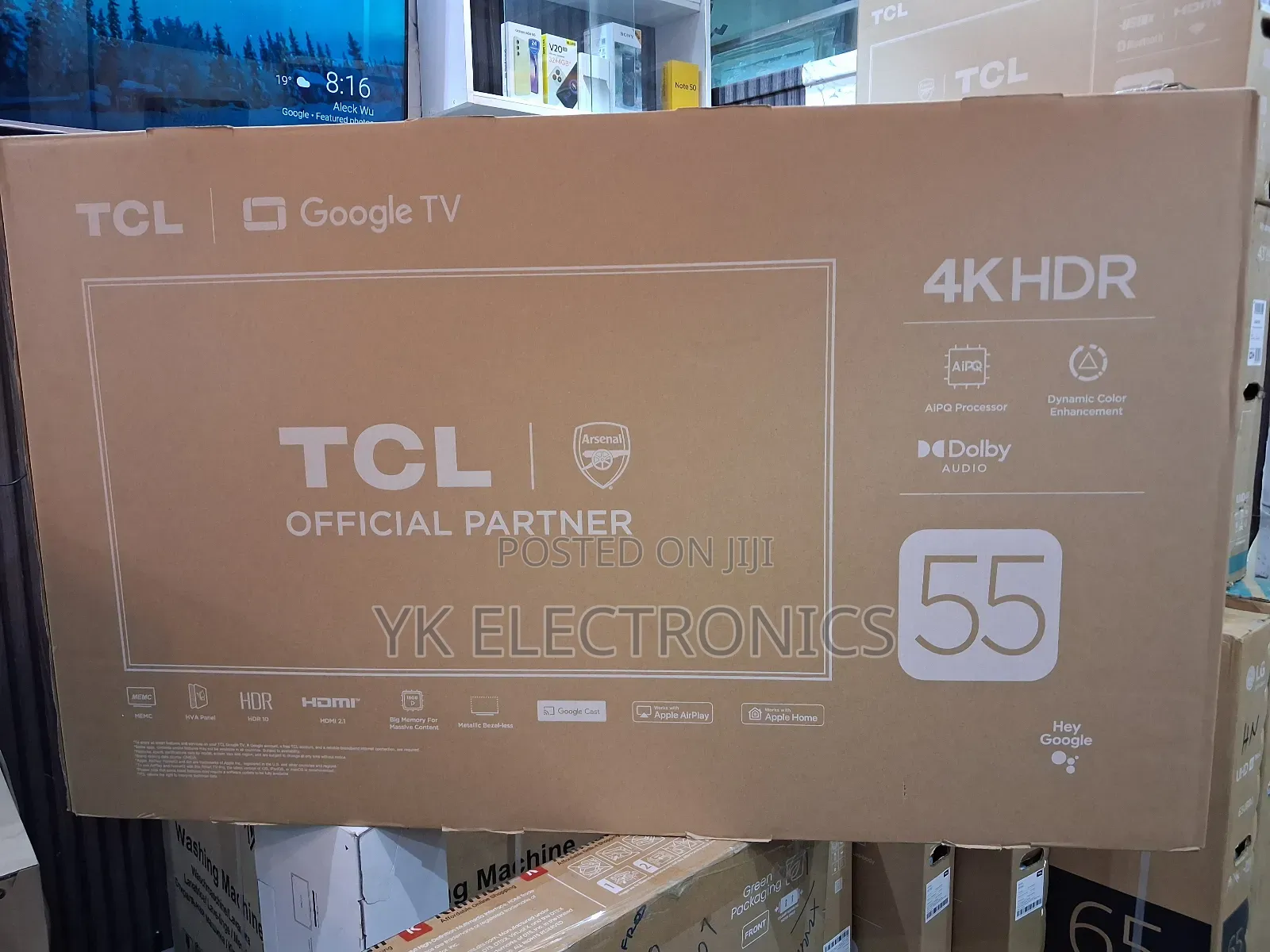 TCL 55 Inch 55p6k Smart Uhd HDR Led Tv