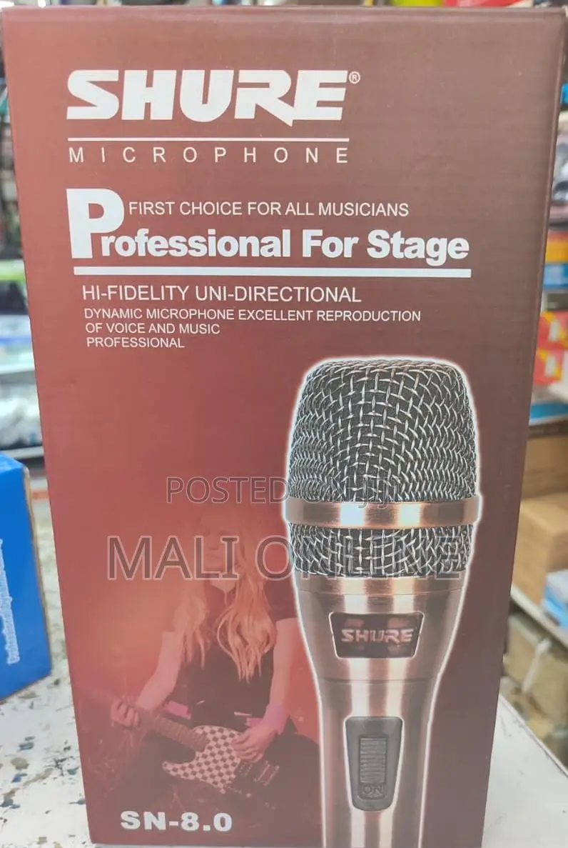 Shure Sn 8.0 Professional Dynamic Vocal Microphone