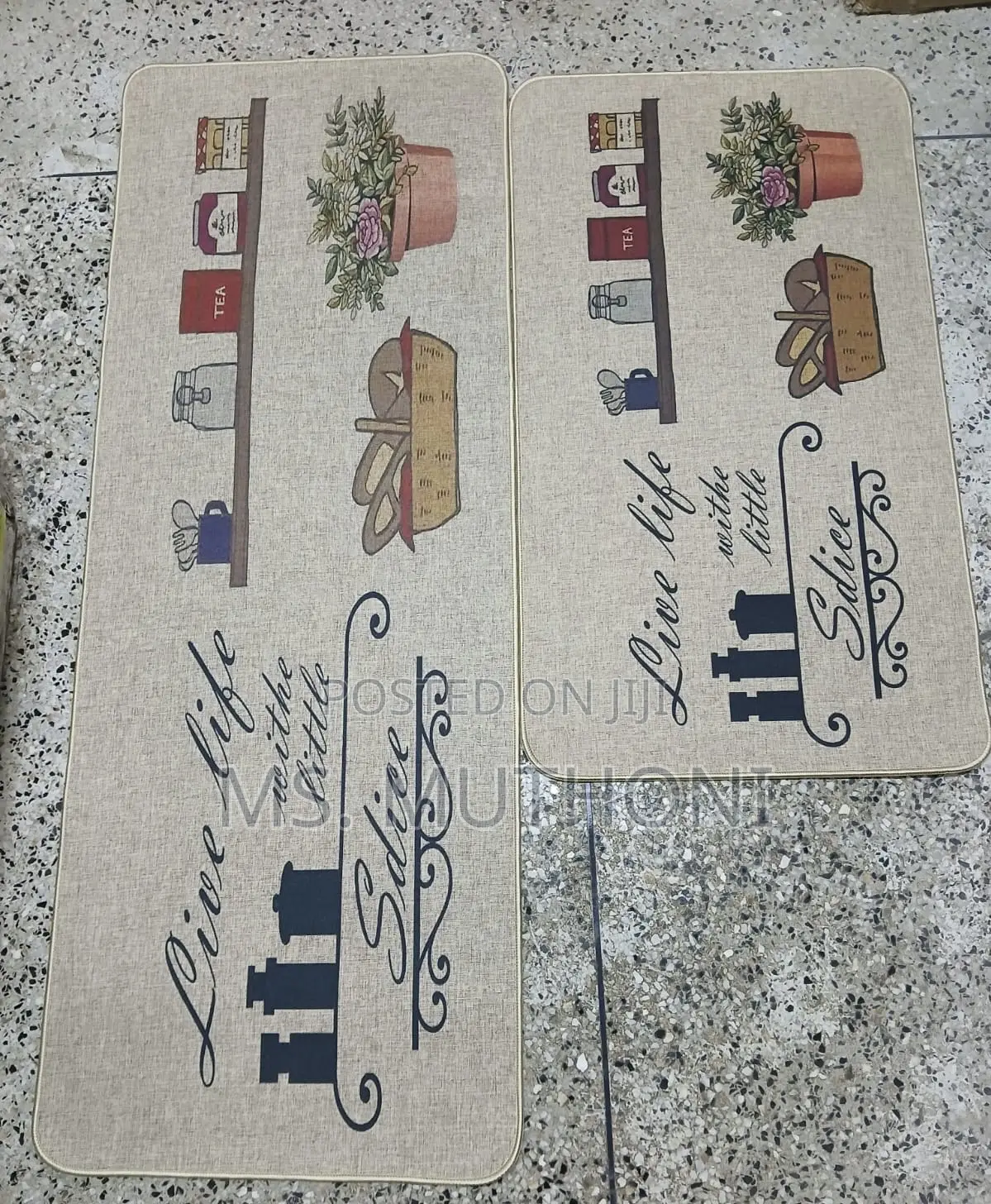 Quality Heavy 2 in 1 Rubber Bottom Kitchen Mats