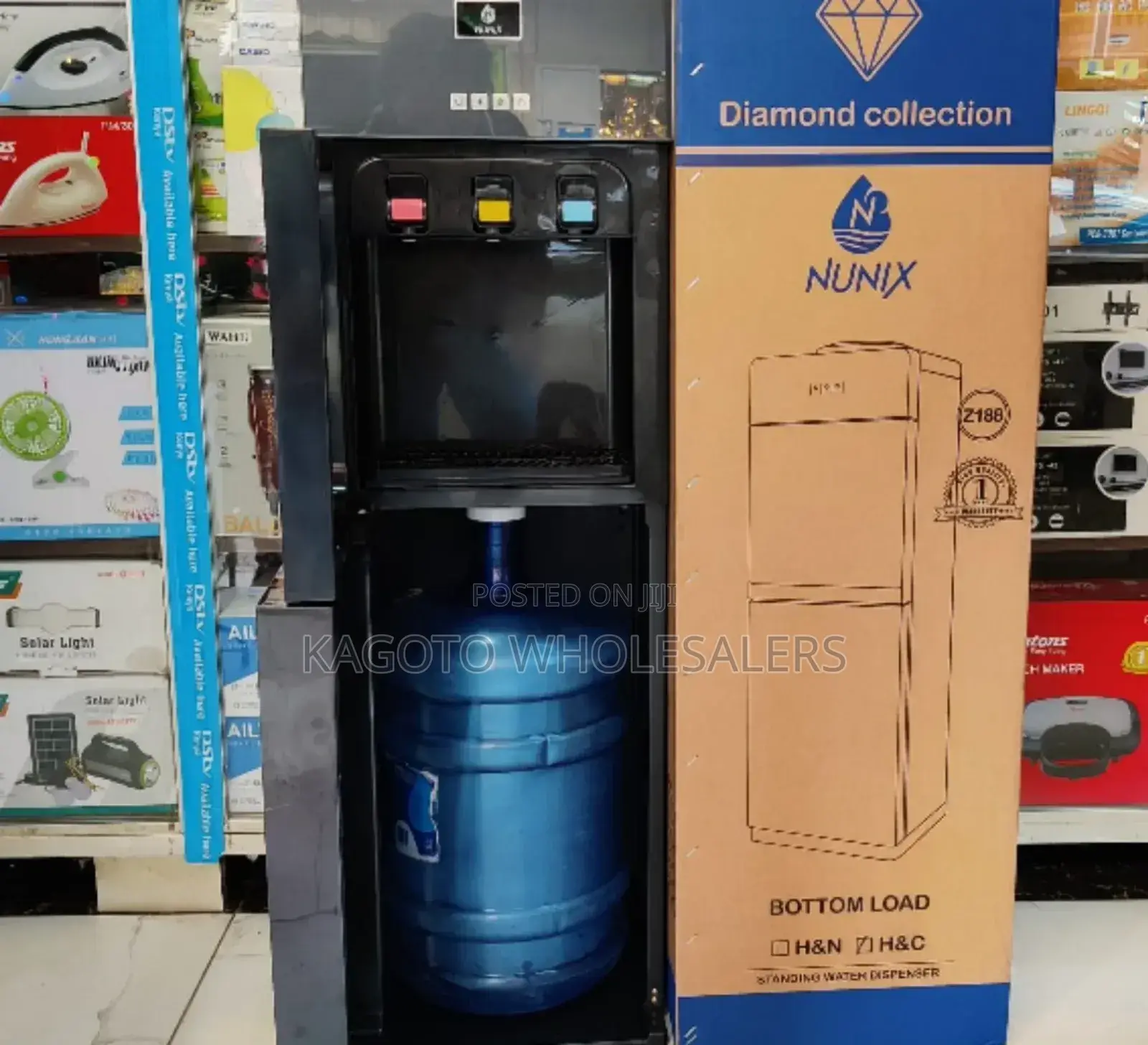 Black Nunix Bottom Load Dispenser Hot, Normal, Cold Nuz188