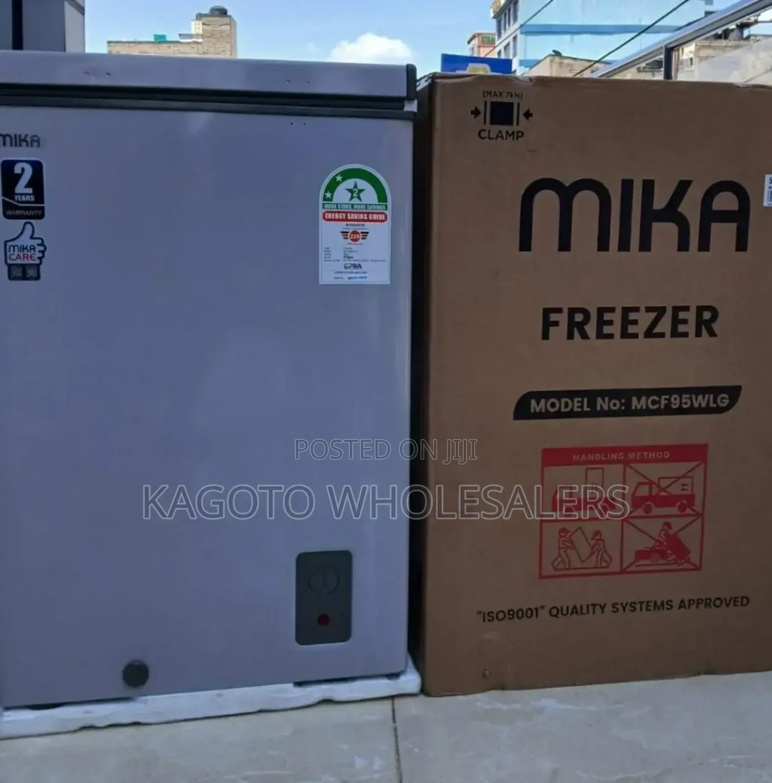 95l Mika Deep Chest Freezer Silver M95fr