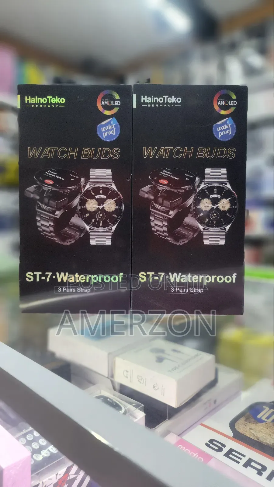 Hainoteko St-7 Smartwatch With Wireless Earbuds