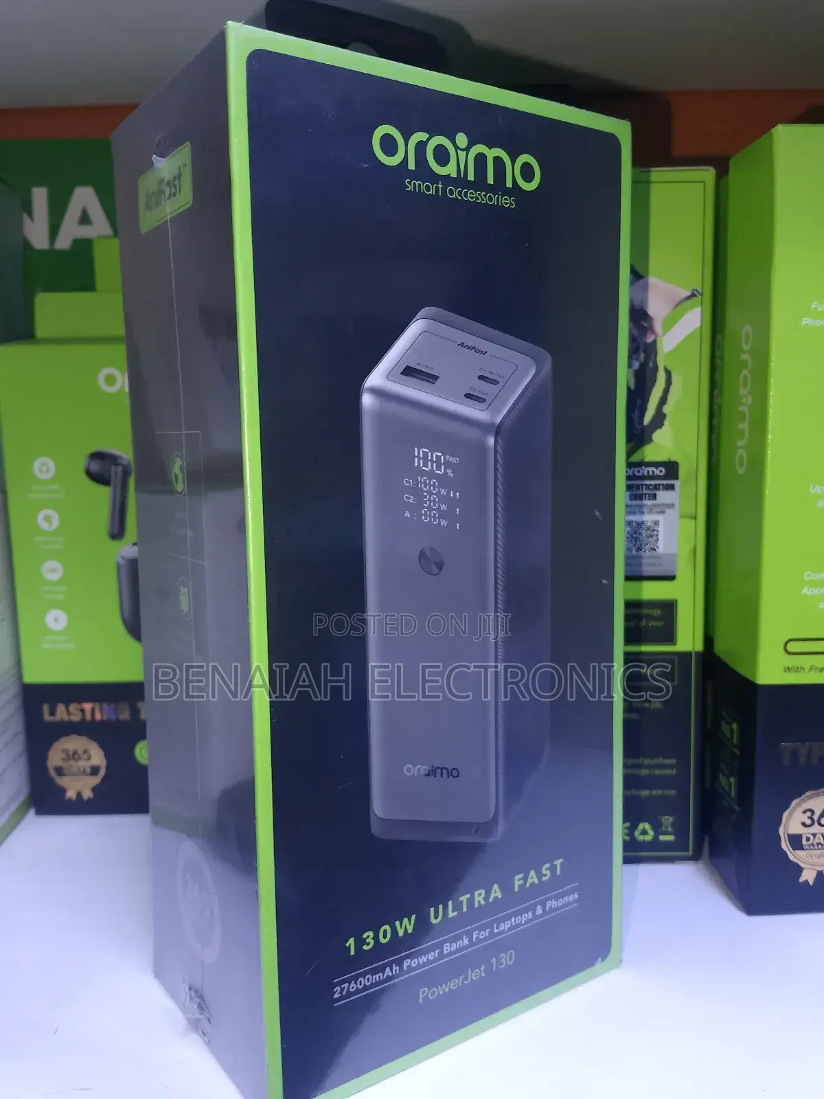 Laptop Oraimo Powerbank,Quick Charge 130volts,27600mah Ultra