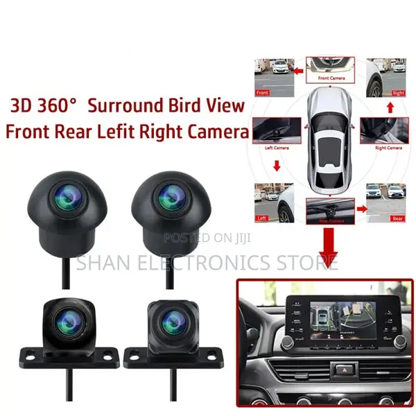 Right, Left, Front, Rear 360° Car Camera Panoramic