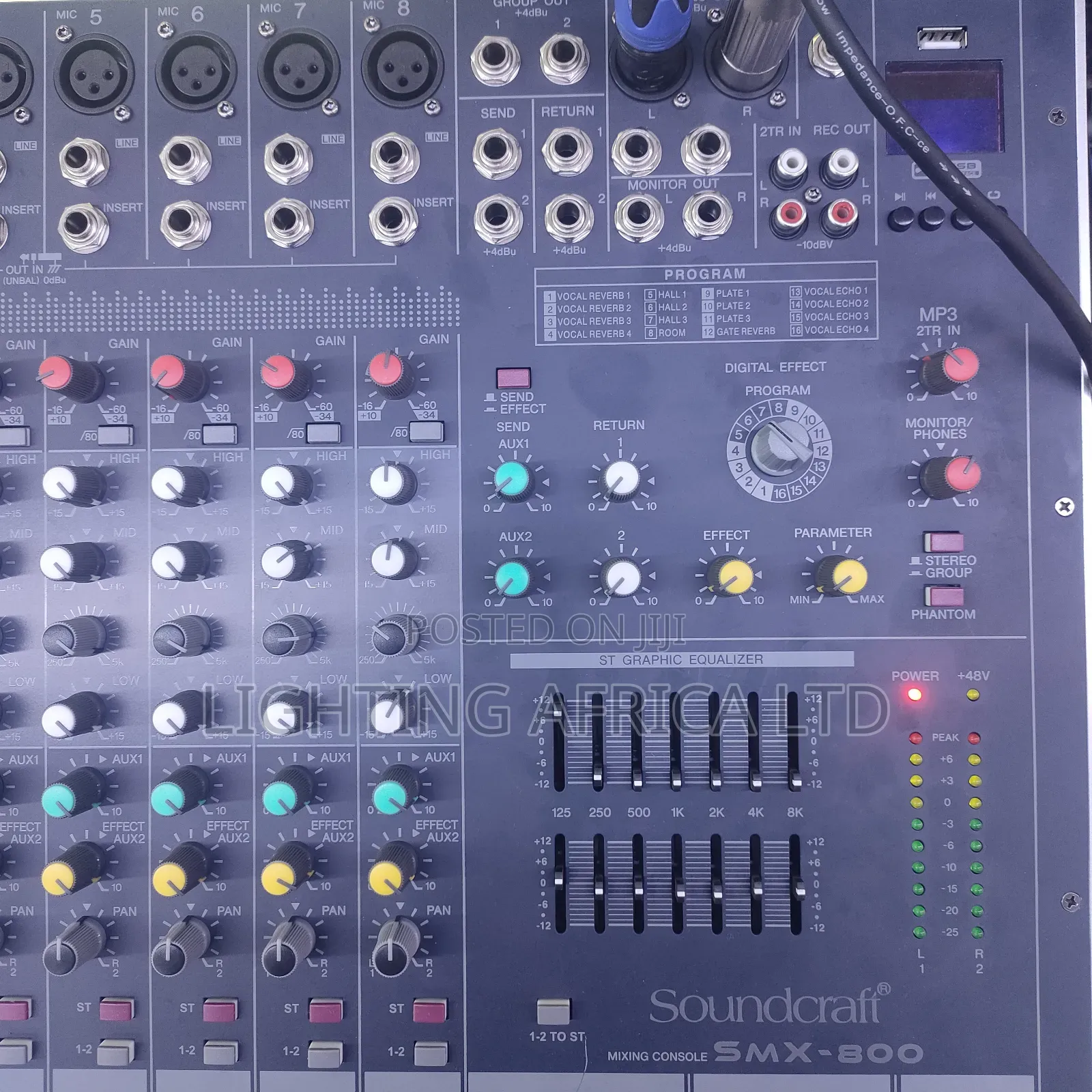 Pro 8 Channels Sound Craft Plain Proffesional Mixer Usb/Bt