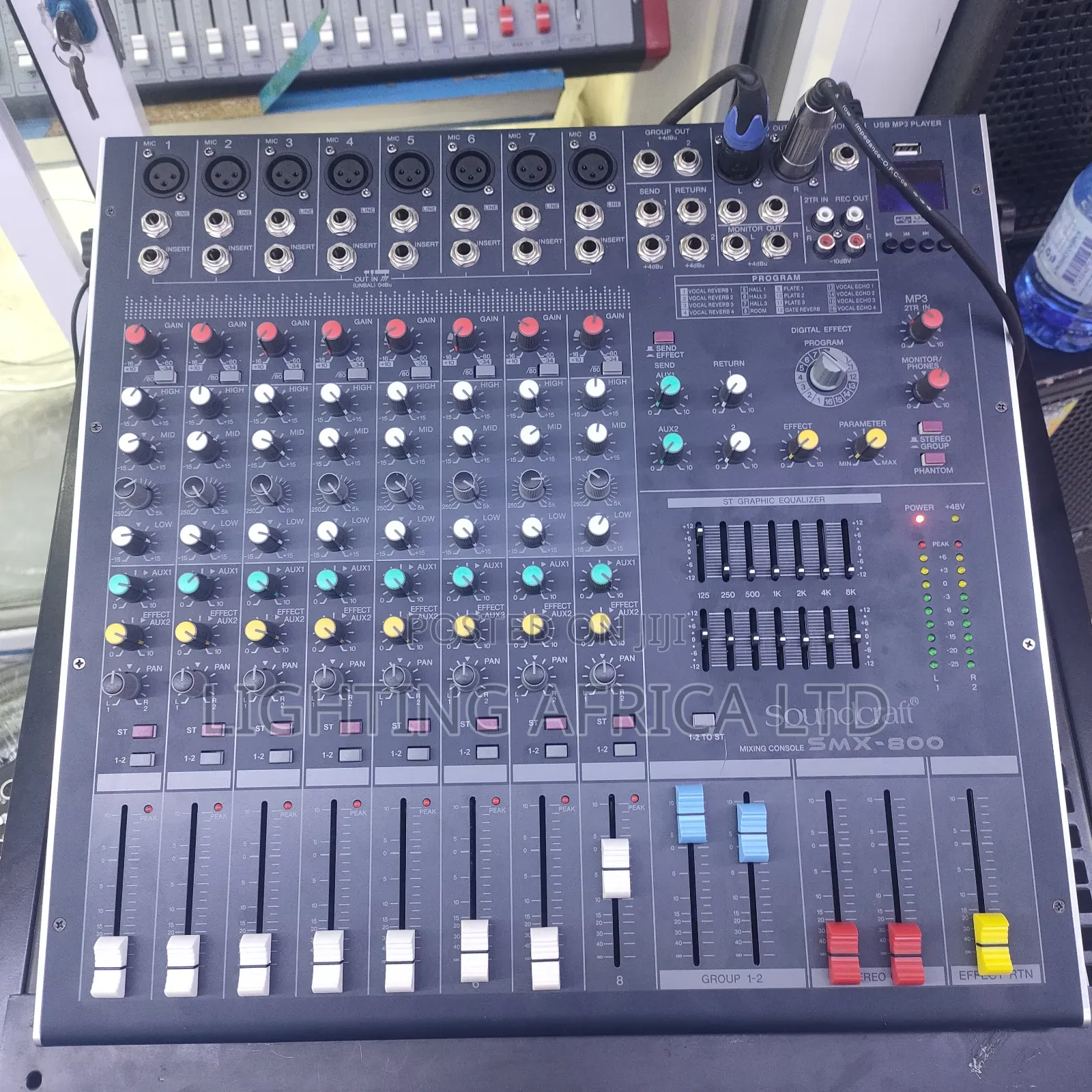 Dynamic 8 Channels Sound Craft Plain Proffesional Mixer Usb/Bt