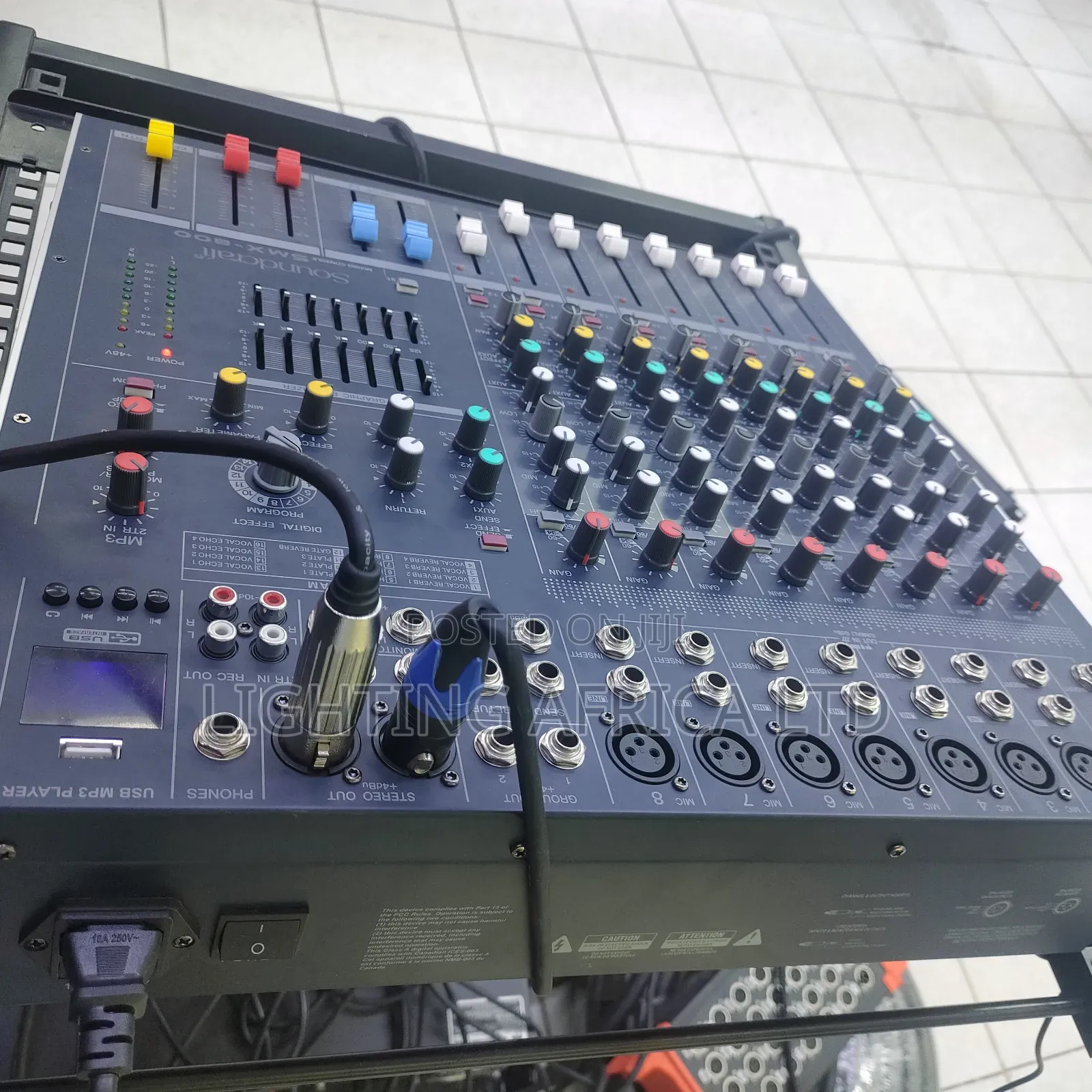 Dynamic 8 Channels Sound Craft Plain Proffesional Mixer Usb/Bt
