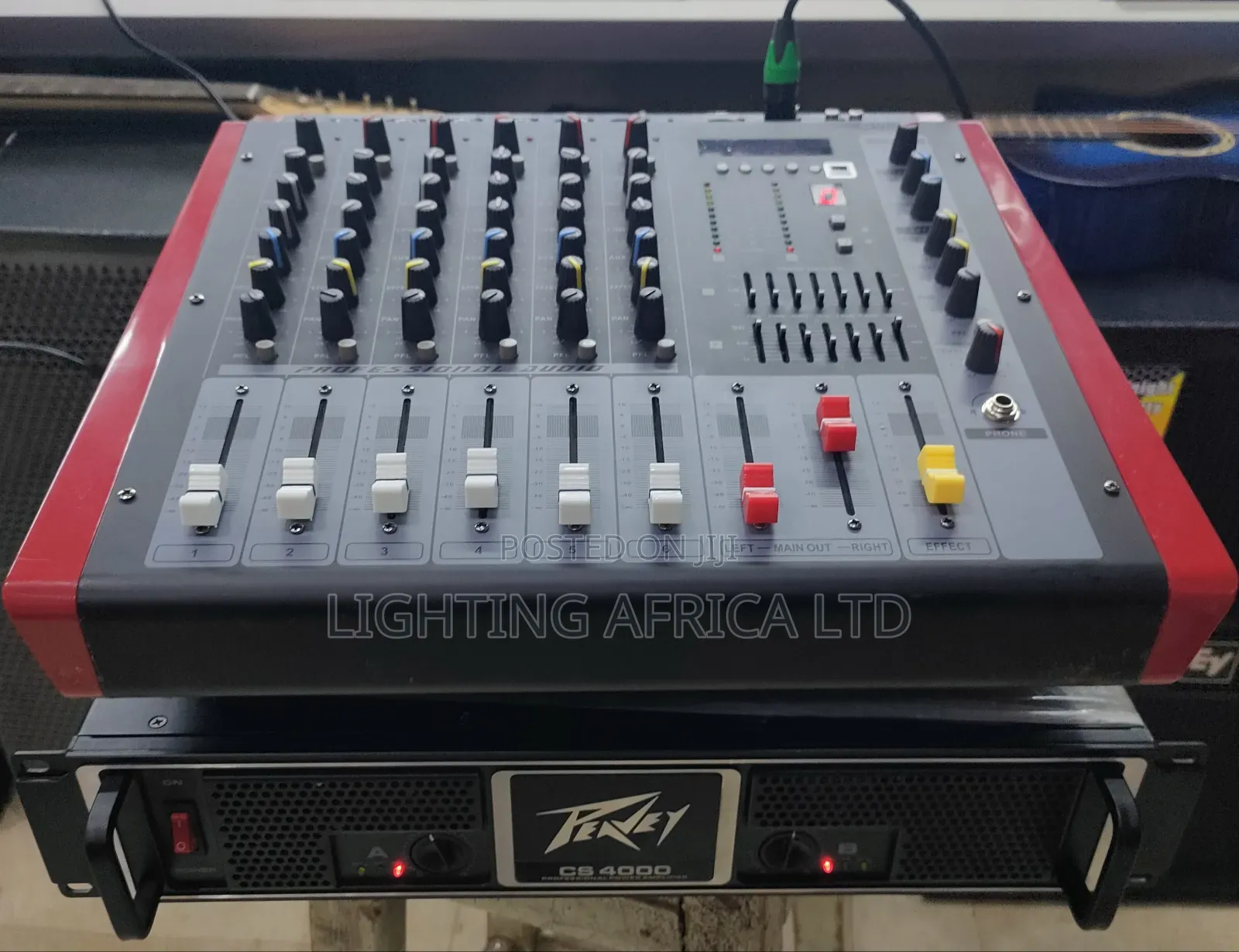 6 Channels Powered Mixer 4000 Watts Peavey Power Amplifier
