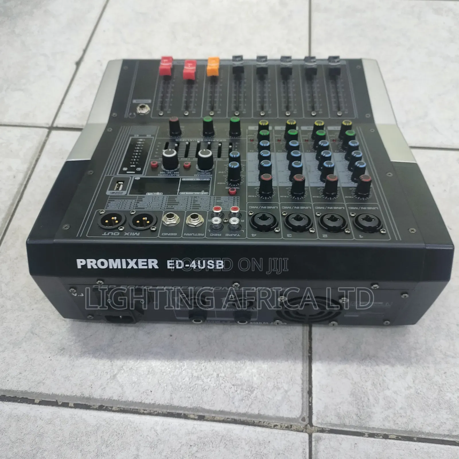 4 Channels Pro Powered Mixer With Usb Bluetooth