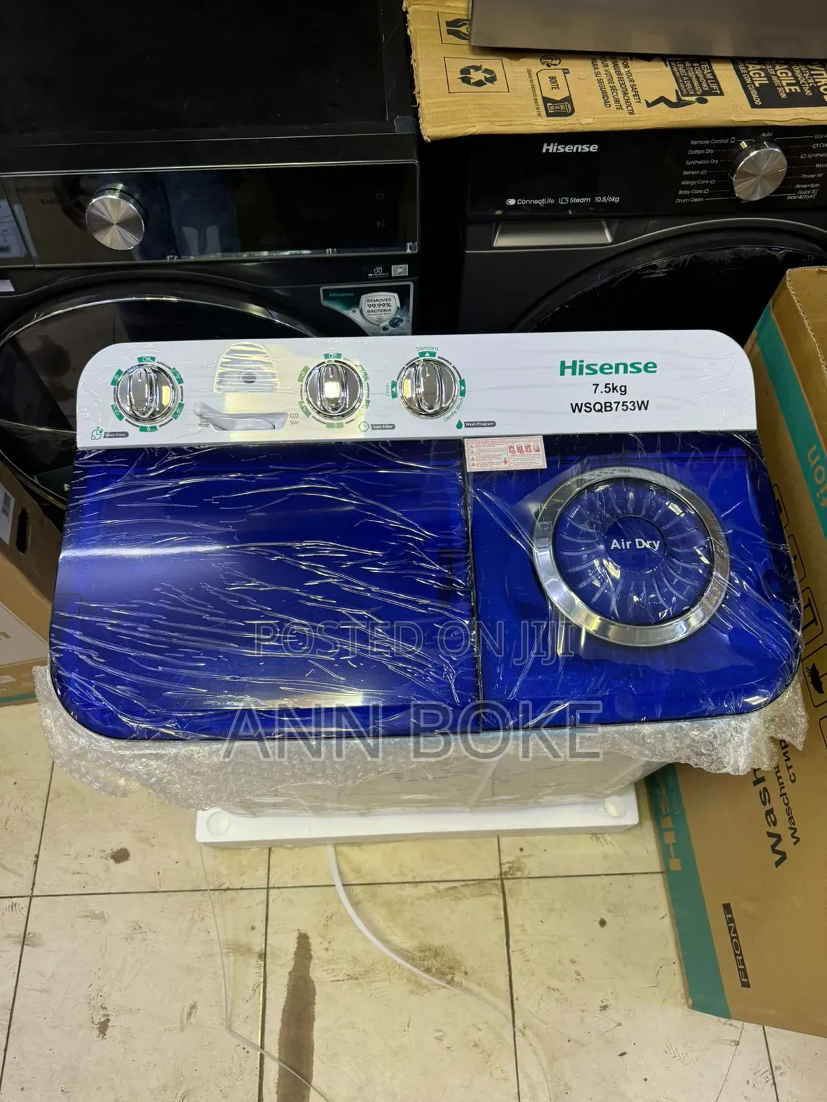 *Hisense 7.5kg Semi-Automatic Twin-Tub