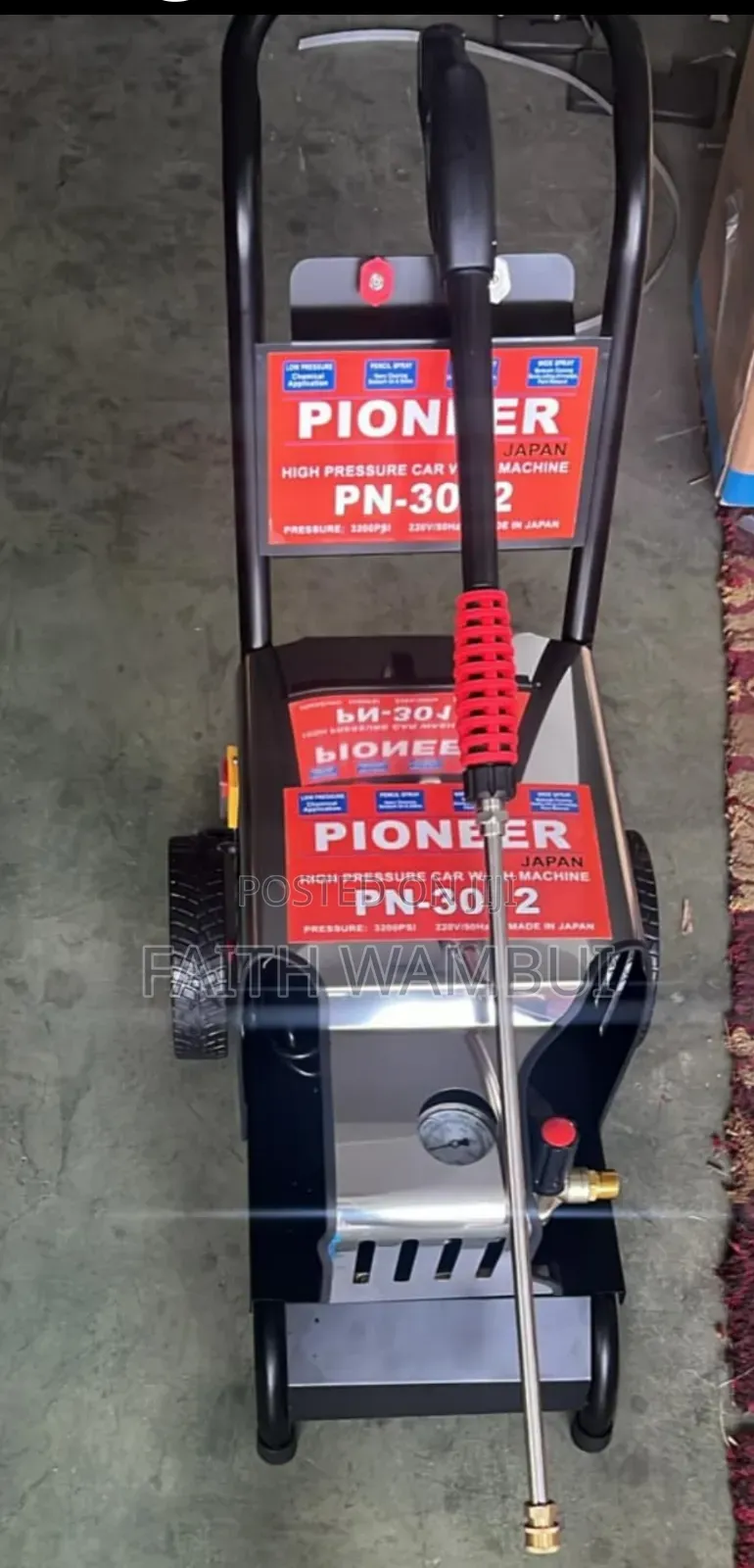 Pioneer High Pressure Washer 4400psi/Pioneer Carwash Machine