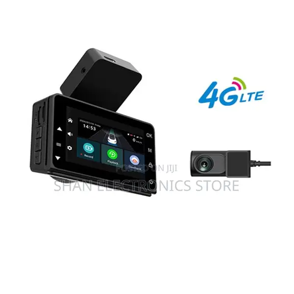 P83 Car Camera, 4g Sim Card Connection With Front Rear