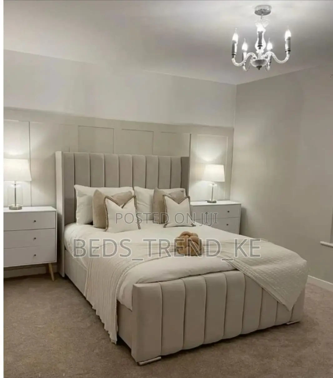 6 by 6 Contemporary Bed Design With Side Drawers