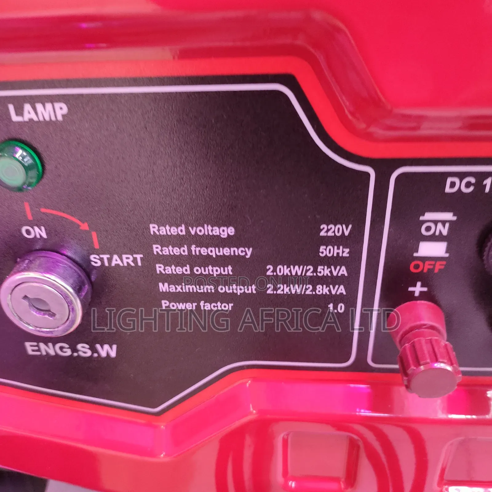 2.8kva Pioneer Keystart Petrol Generator