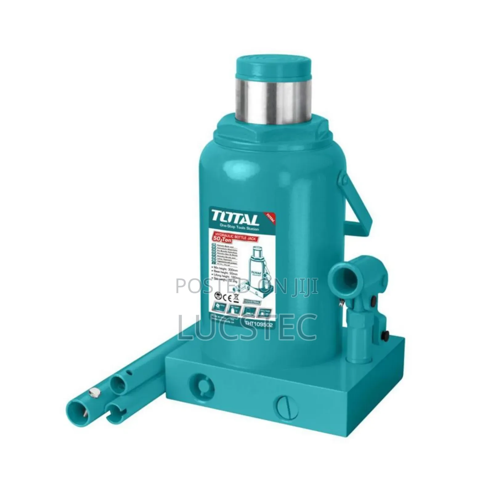 Total Hydraulic Bottle Jack 50t, Model Tht109502.