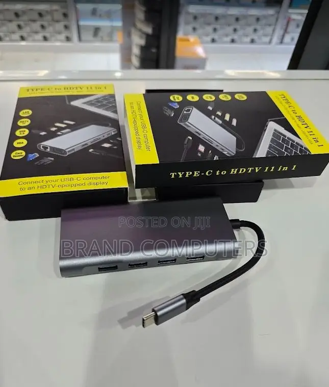 11 in 1 Usb C Hub Type C Adapter to Hdmi-Compatible Vga