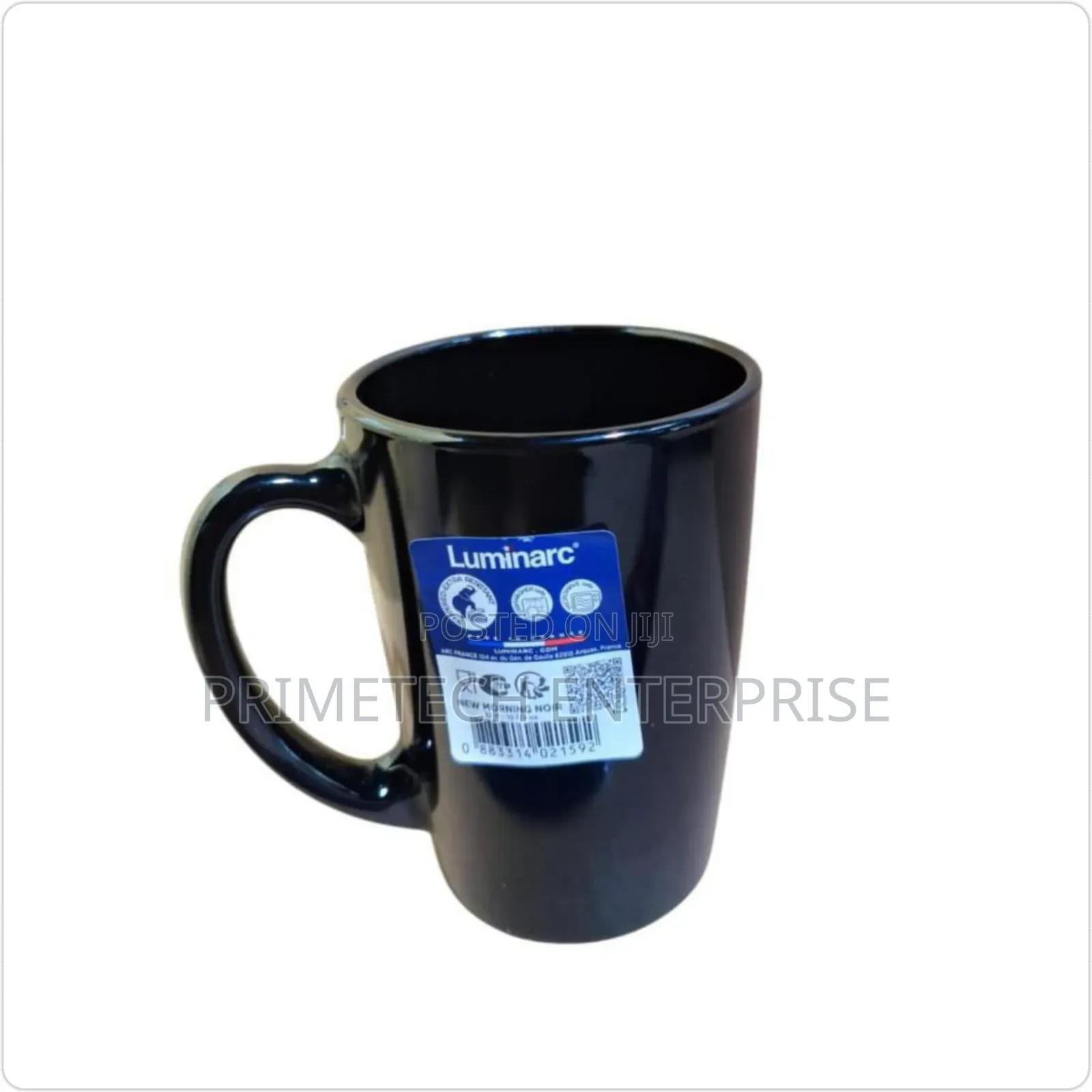 Luminarc Morning Black Mugs 1/2 Dozen