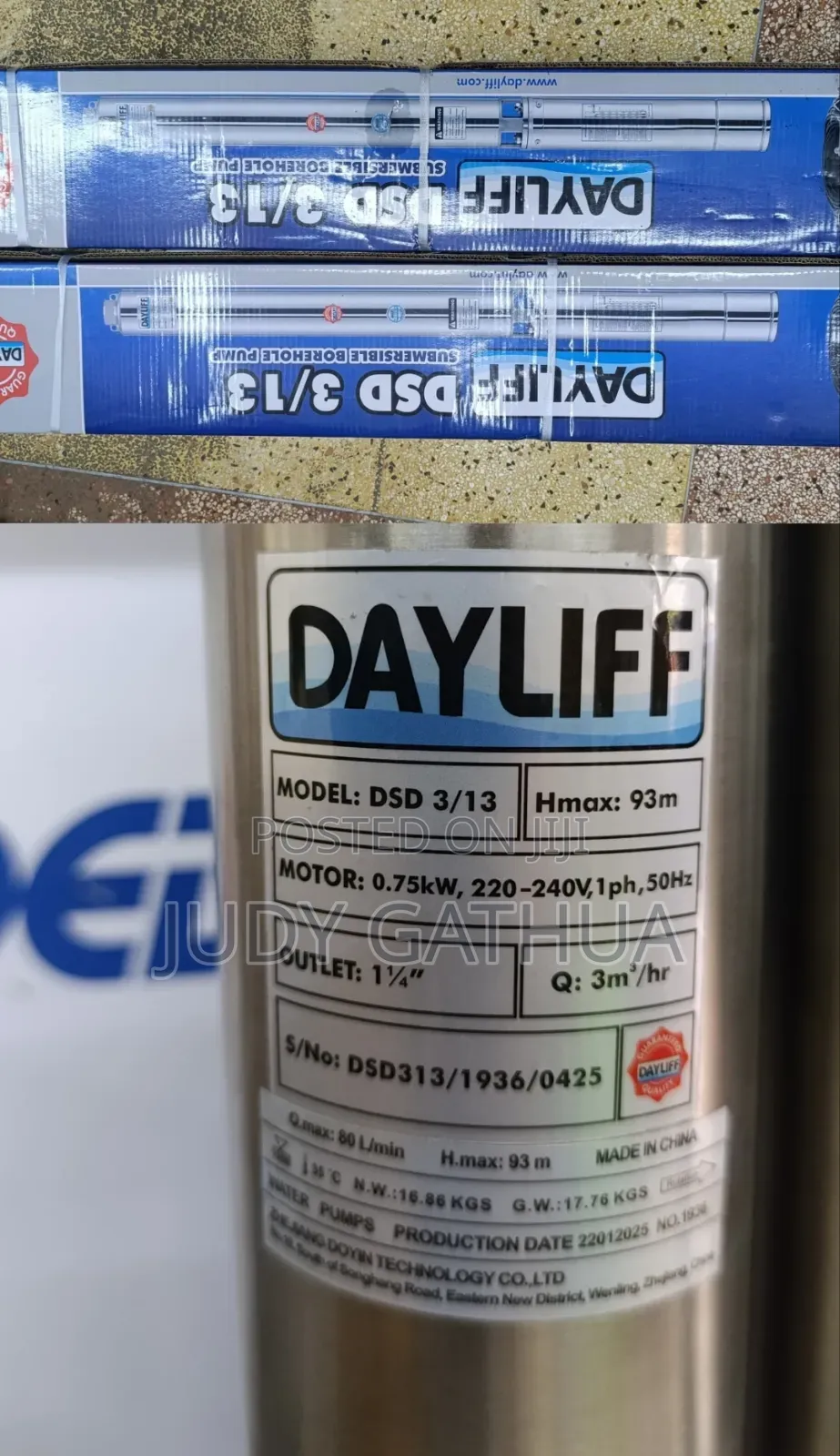 Dayliff Submersible 3/13 1hp