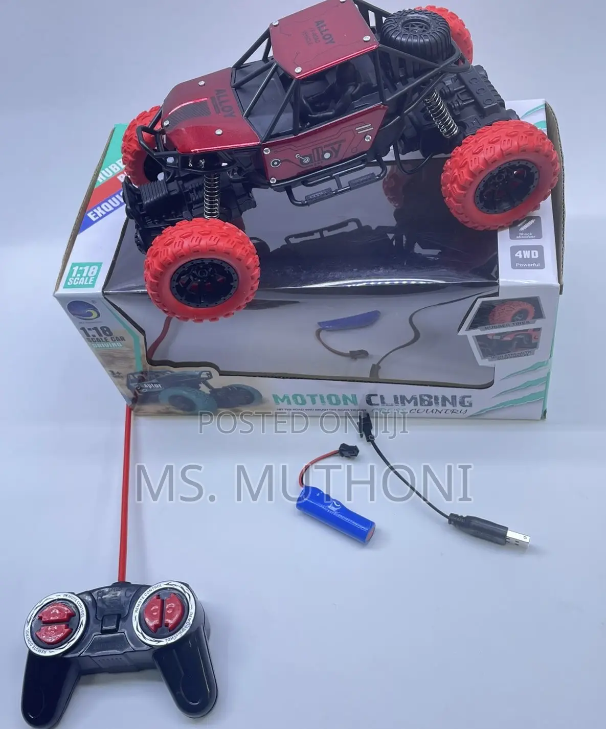 Red Monster Truck ( Rechargeable/ Remote Controlled)