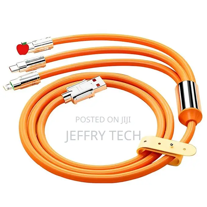 Universal 3-in-1 Usb Cellphone Cables, Multiple Charger Cord